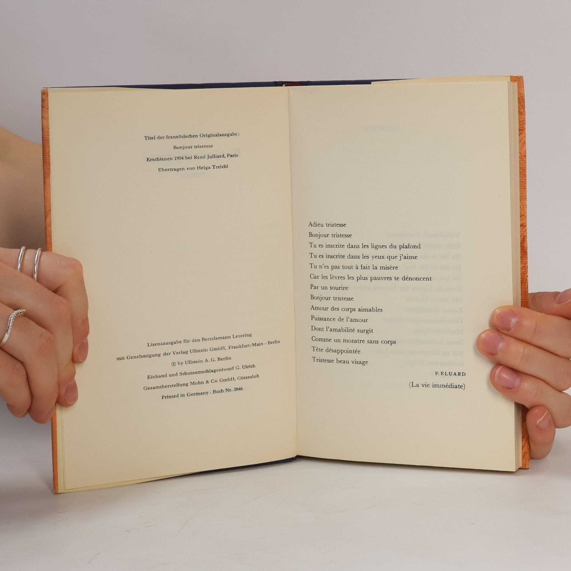 Françoise Sagan Bonjour tristesse