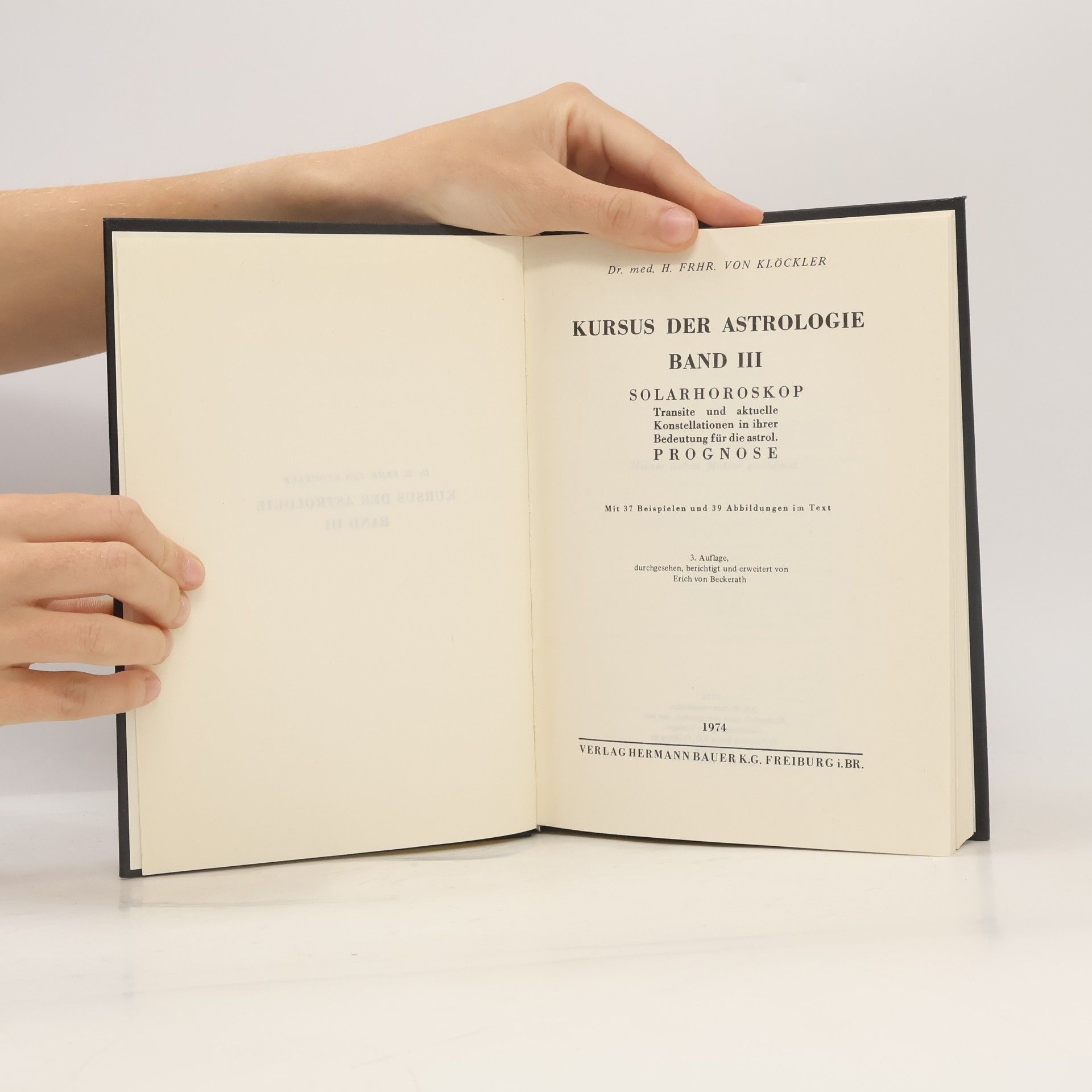 Herbert von Klöckler Kursus der Astrologie - Band III