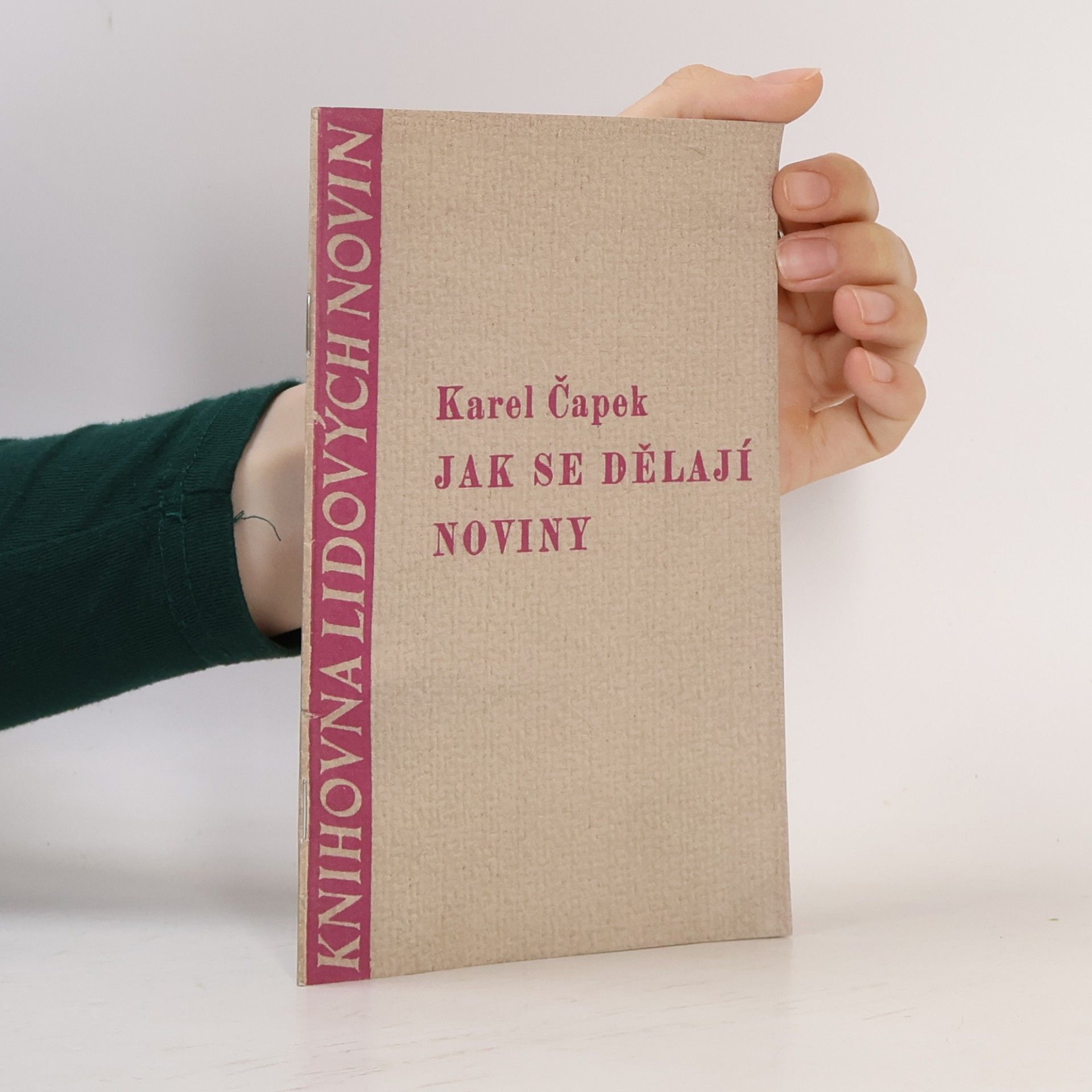 Karel Čapek Jak se dělají noviny