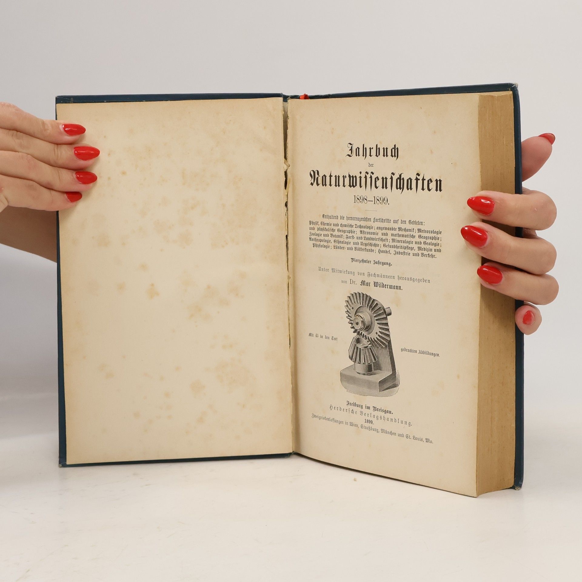Max Wildermann Handbuch der Naturwissenschaften 1898-1899