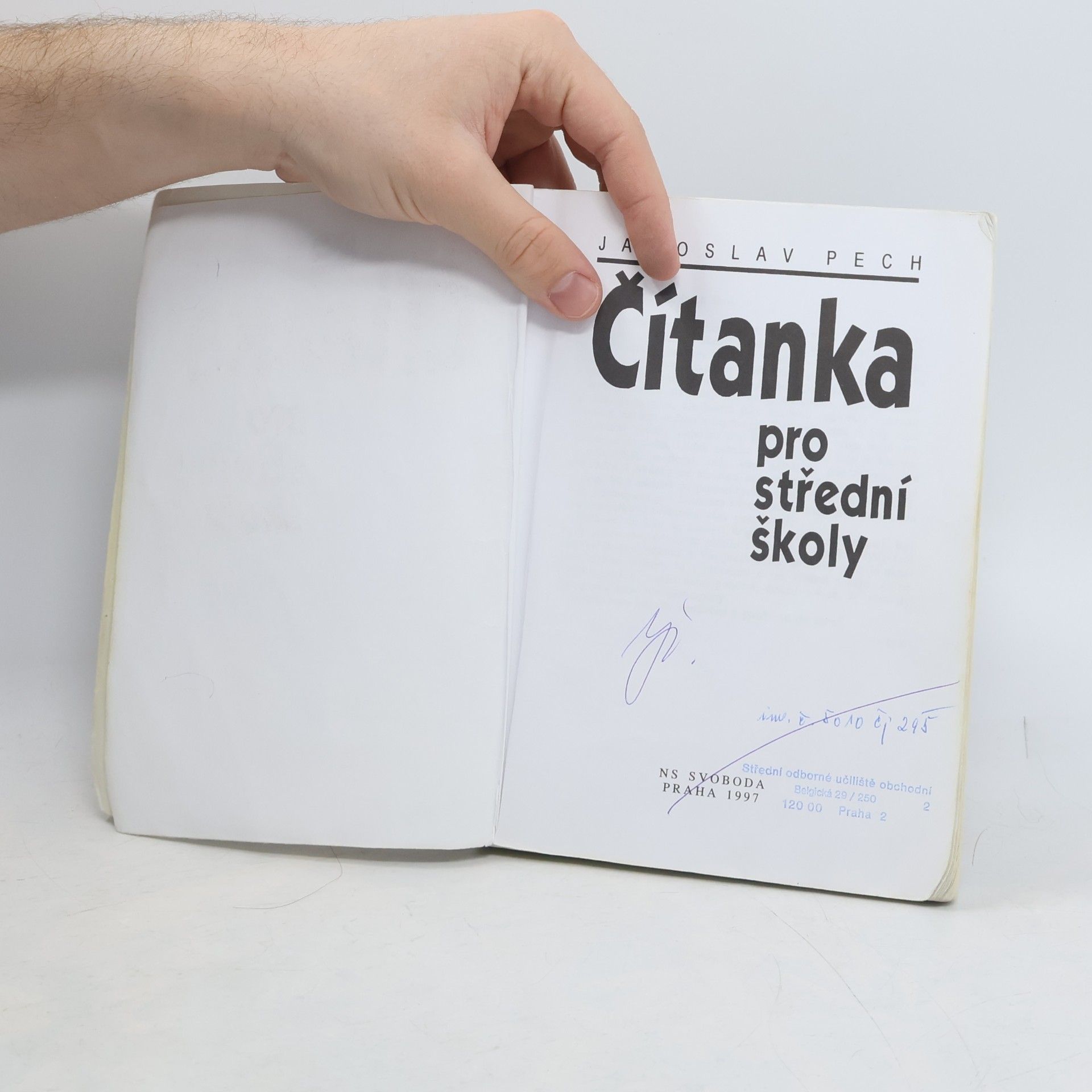 Jaroslav Pech Čítanka pro střední školy