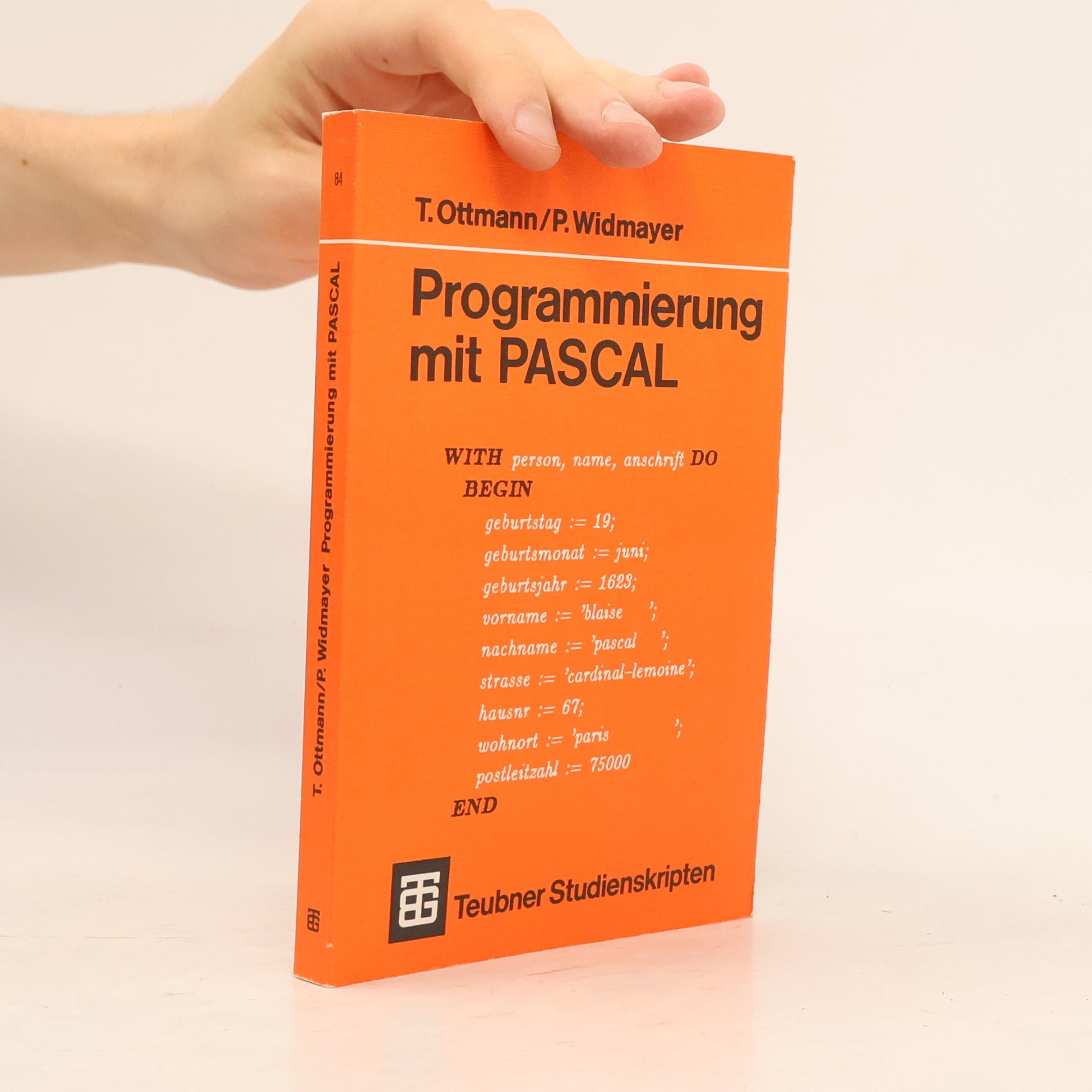 Thomas Ottmann Programmierung mit PASCAL