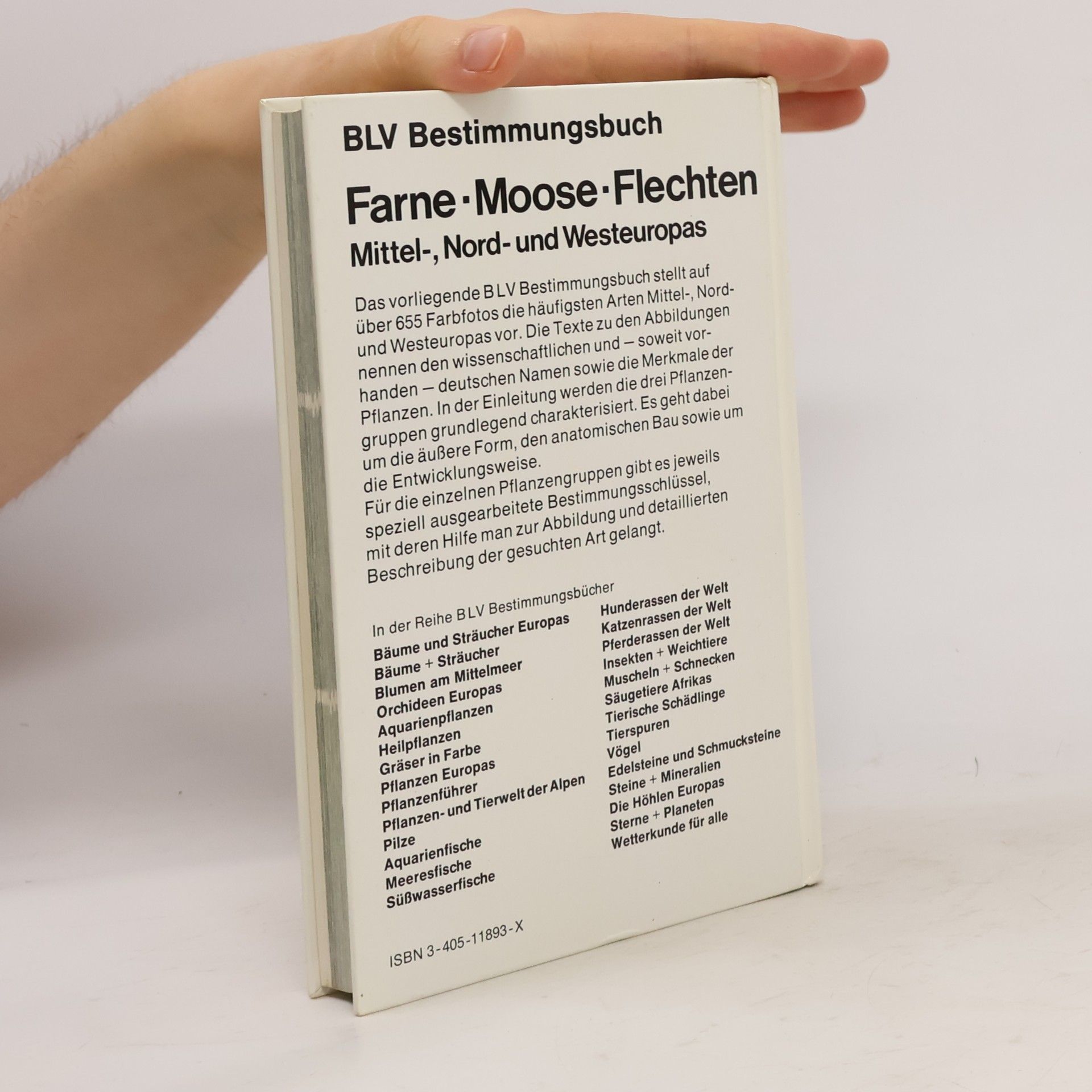 Hans Martin Jahns Farne, Moose, Flechten Mittel-, Nord- und Westeuropas