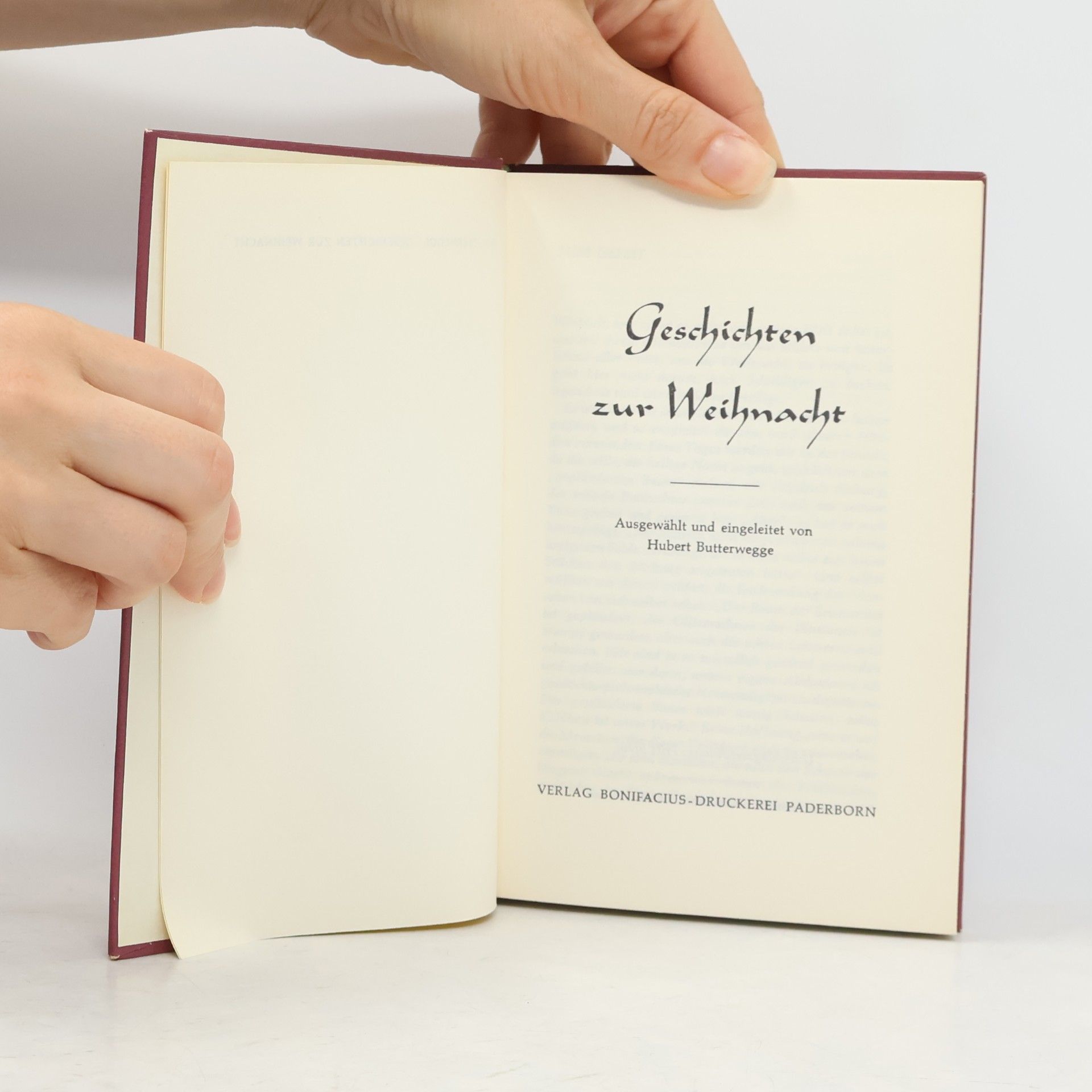 Hubert Butterwegge Geschichten zur Weihnacht