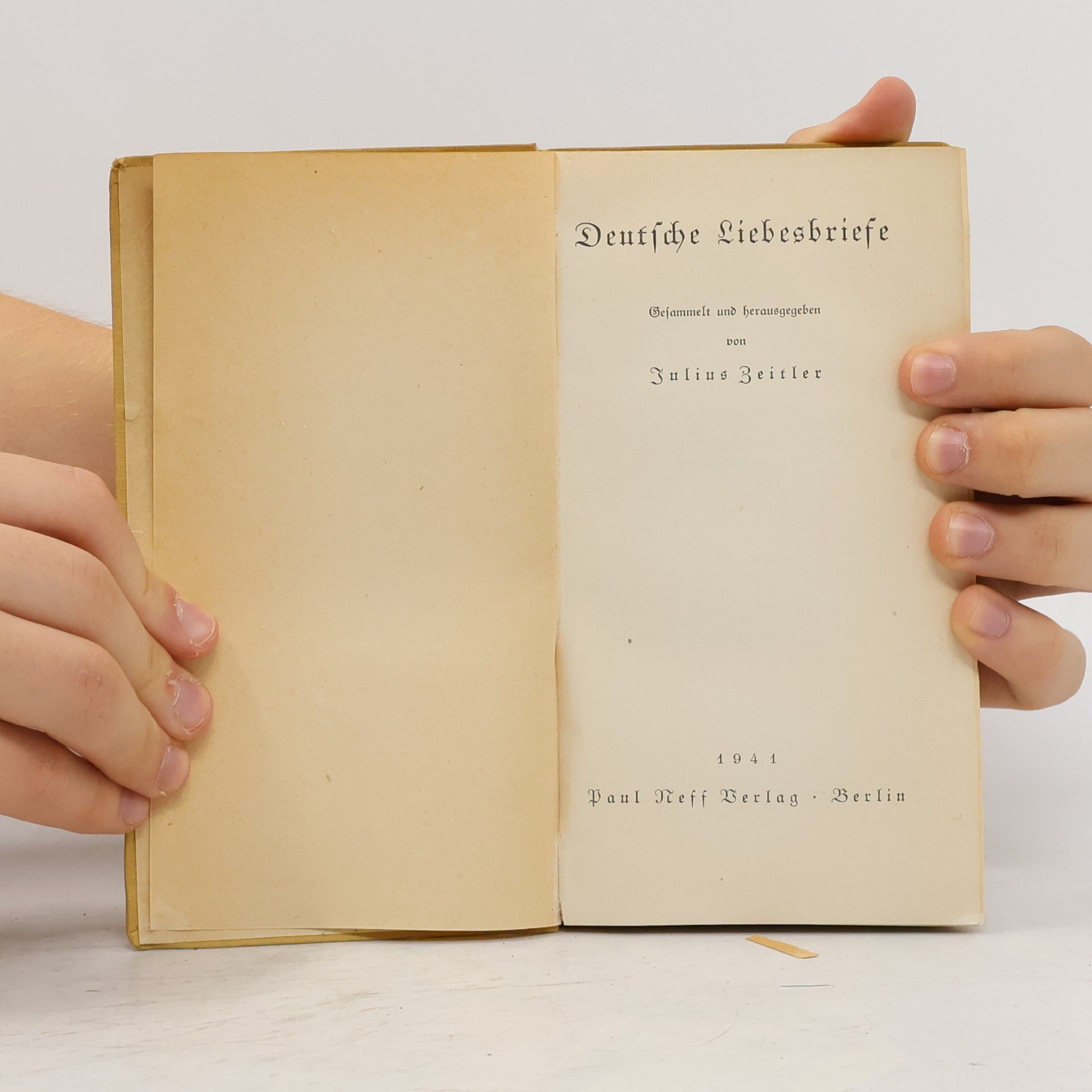 Julius Zeitler Deutsche Liebesbriefe