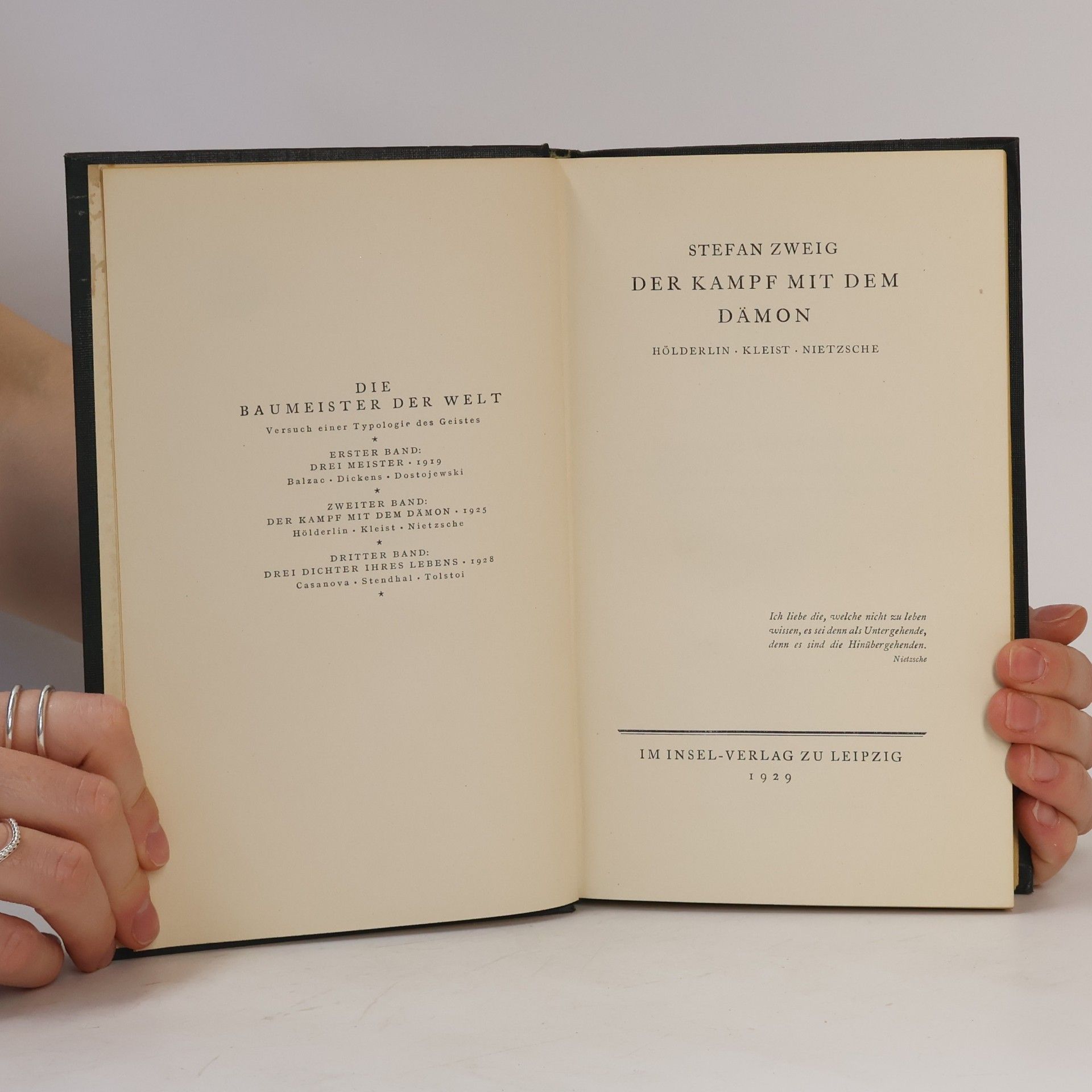 Stefan Zweig Der Kampf mit dem Dämon