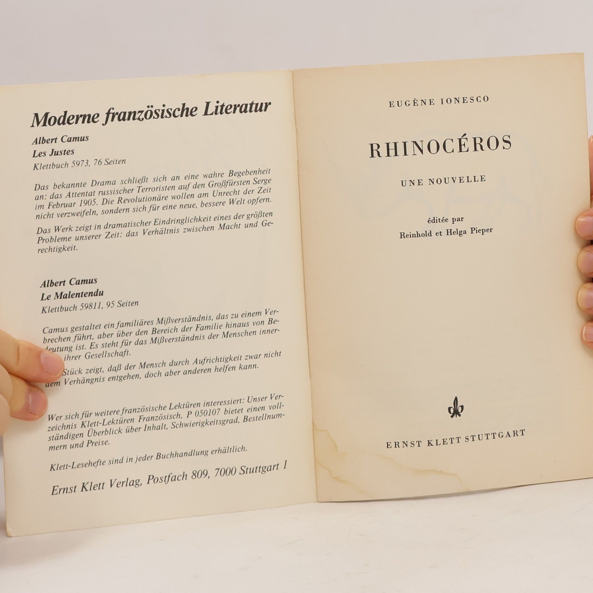 Eugène Ionesco Rhinocéros