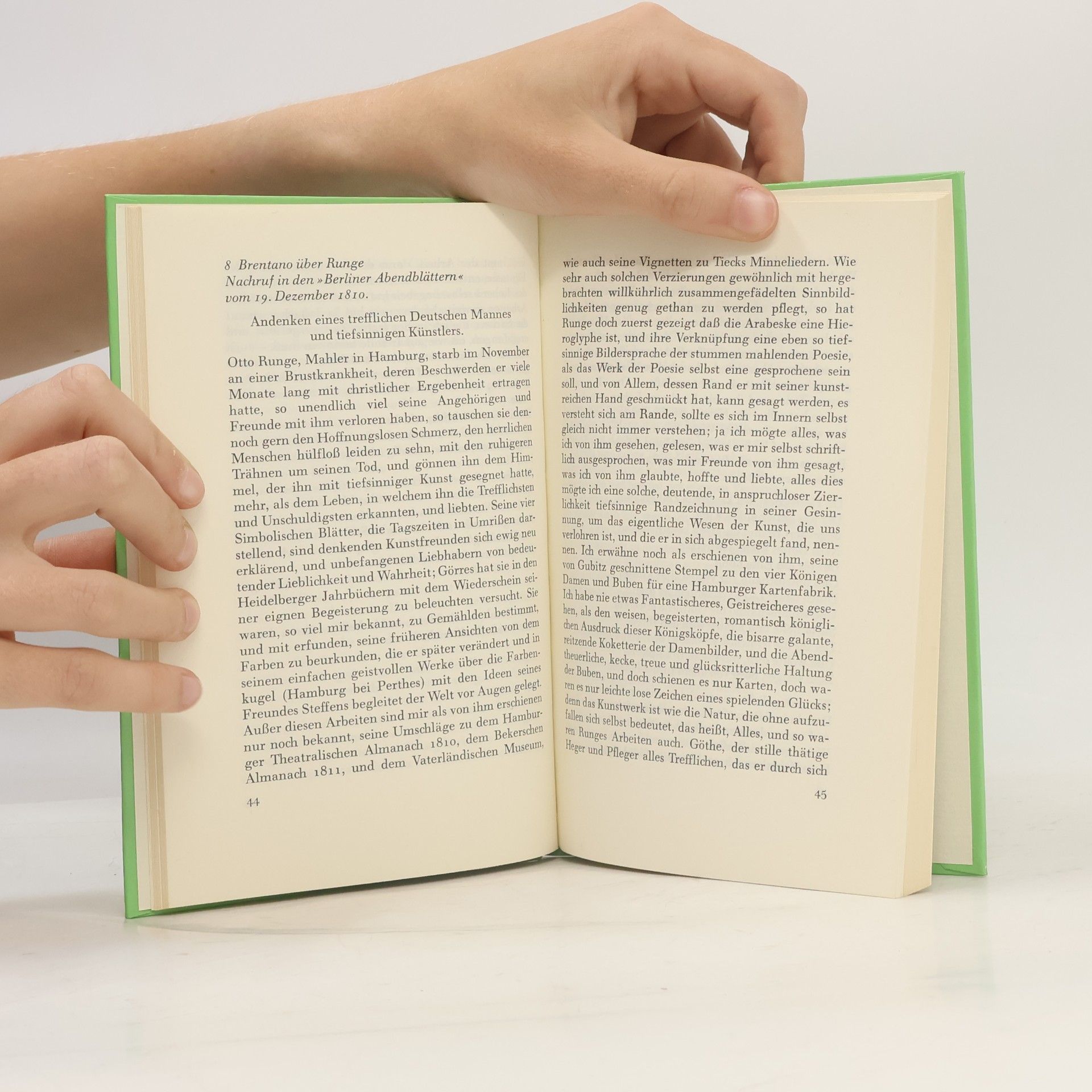 Konrad Feilchenfeldt Clemens Brentano Philipp Otto Runge Briefwechsel