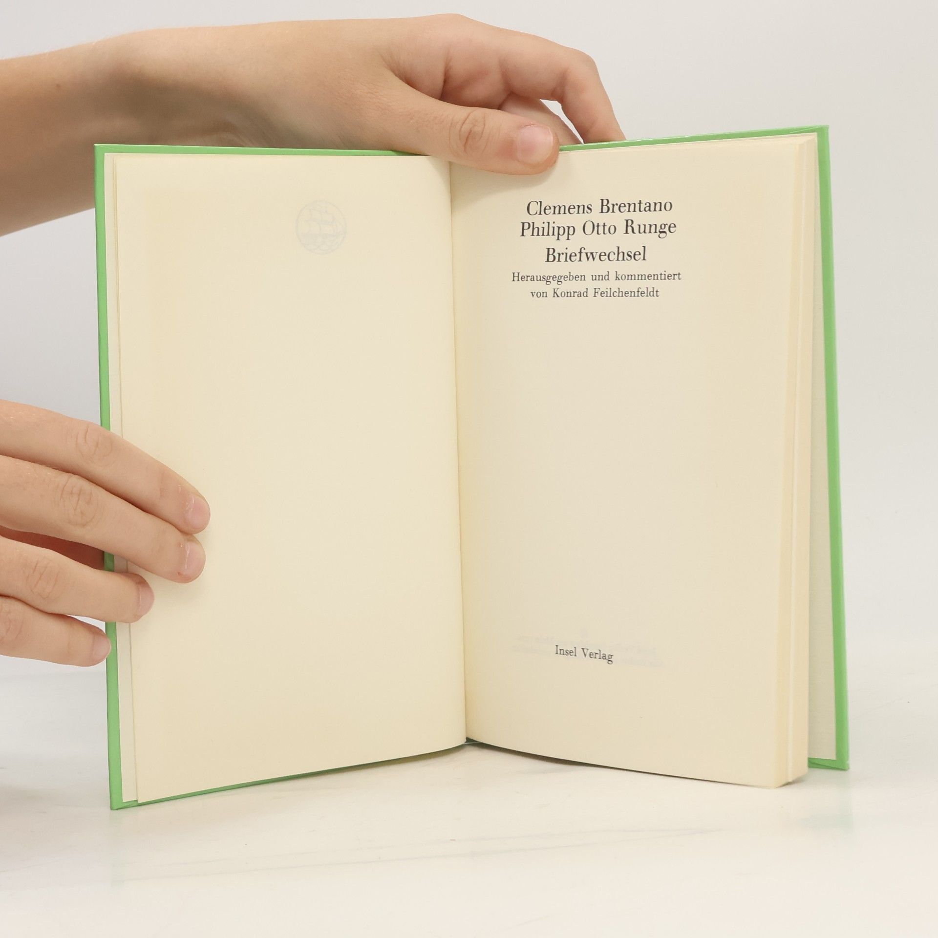 Konrad Feilchenfeldt Clemens Brentano Philipp Otto Runge Briefwechsel