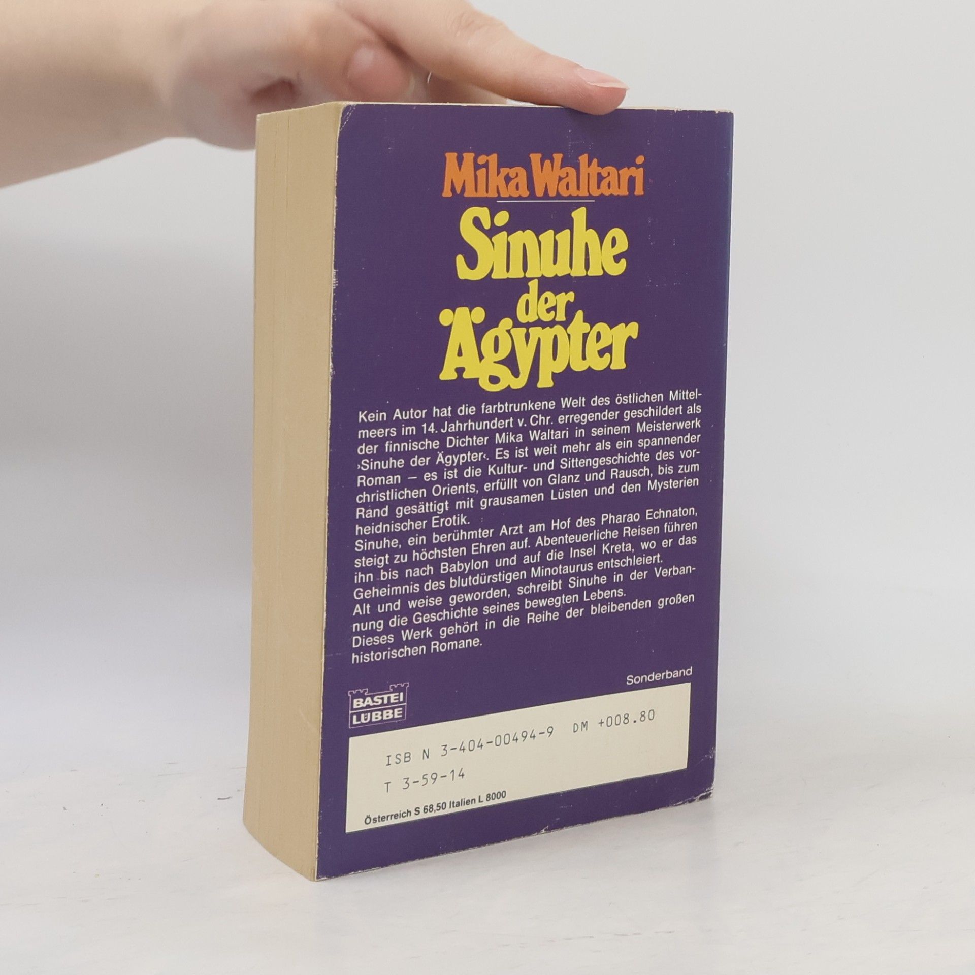 Mika Waltari Sinuhe, der Ägypter