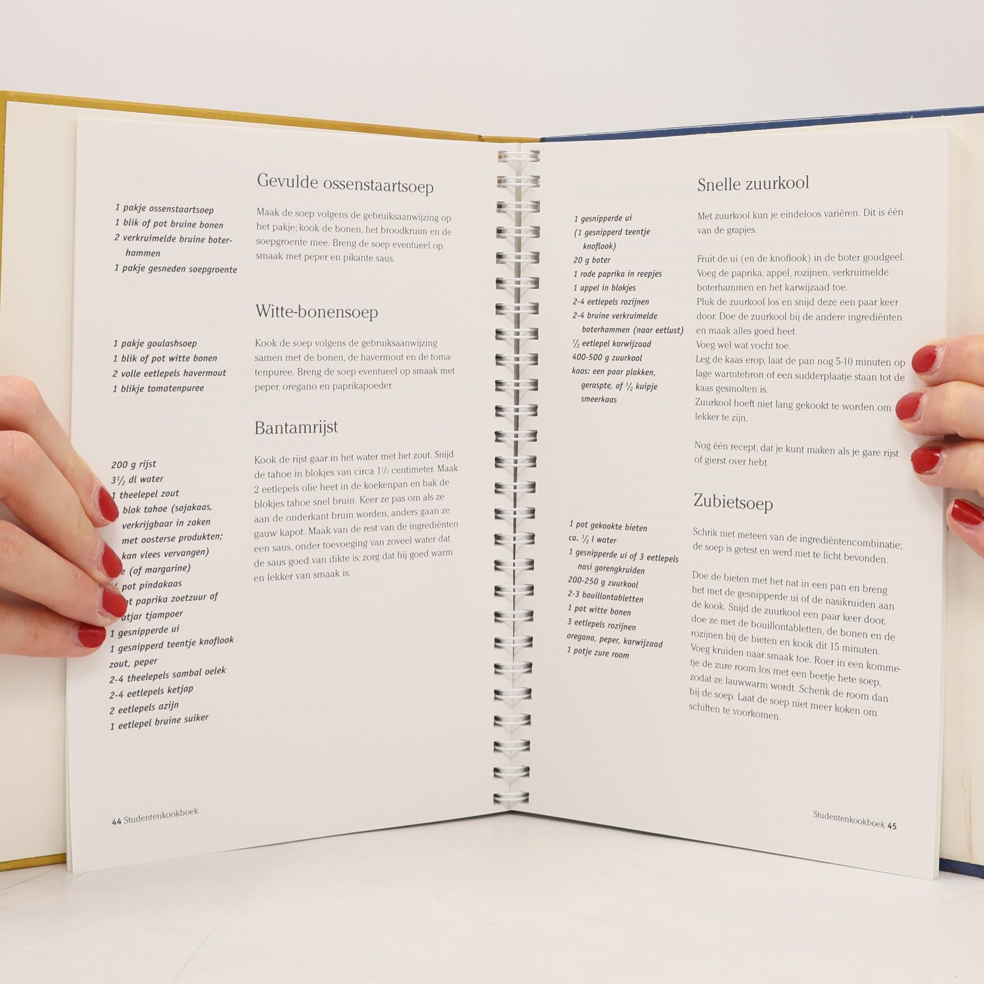Berty van Essen Studentenkookboek