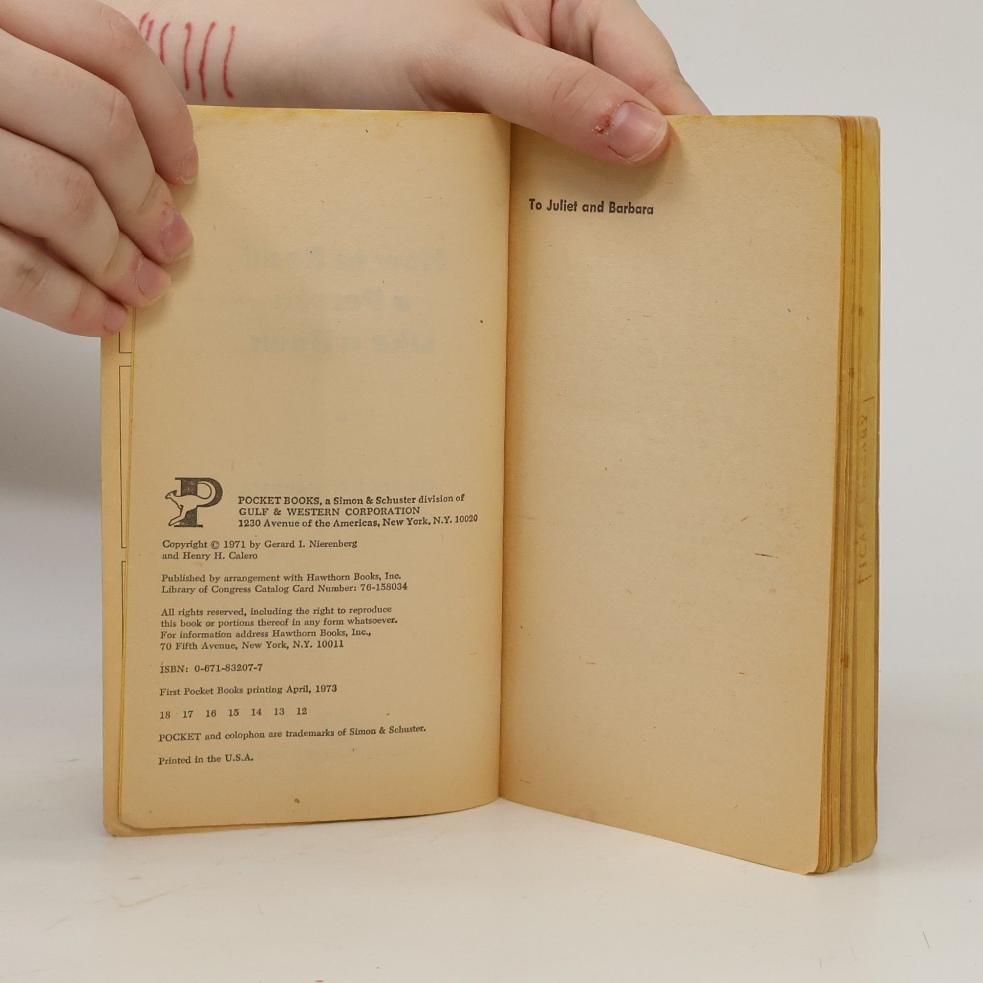 Gerard I. Nierenberg How to Read a Person Like a Book