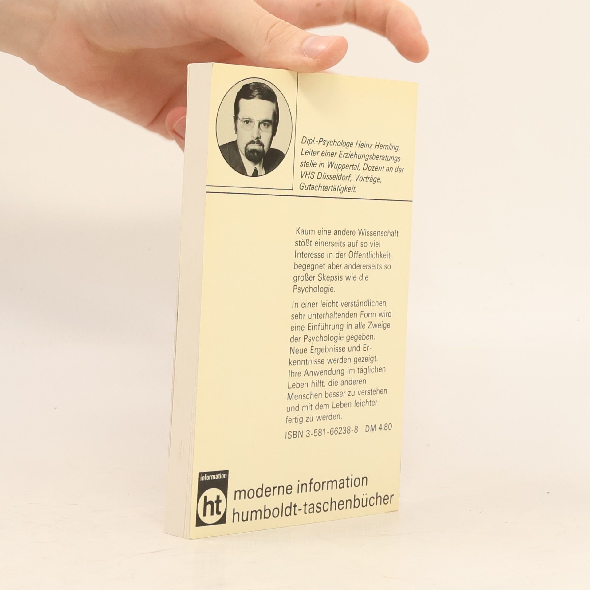 Heinz Hemling Taschenbuch der Psychologie