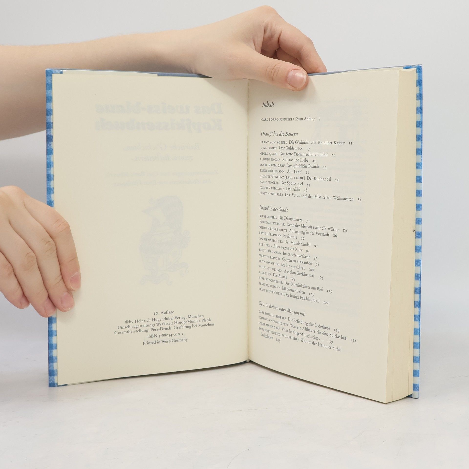 Autores varios Das weiss-blaue Kopfkissenbuch