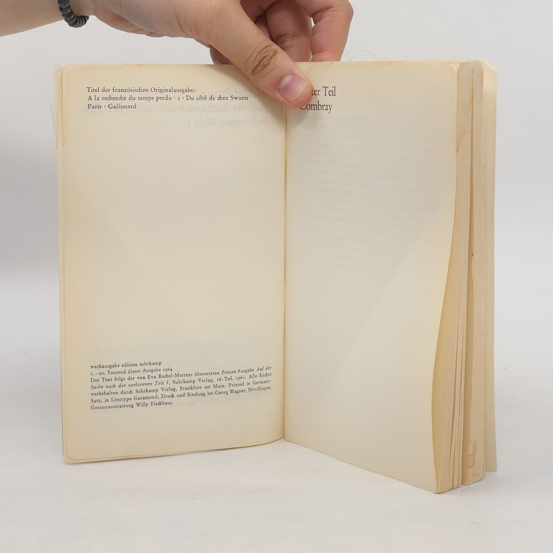 Marcel Proust Auf der Suche nach der verlorenen Zeit 1. In Swanns Welt