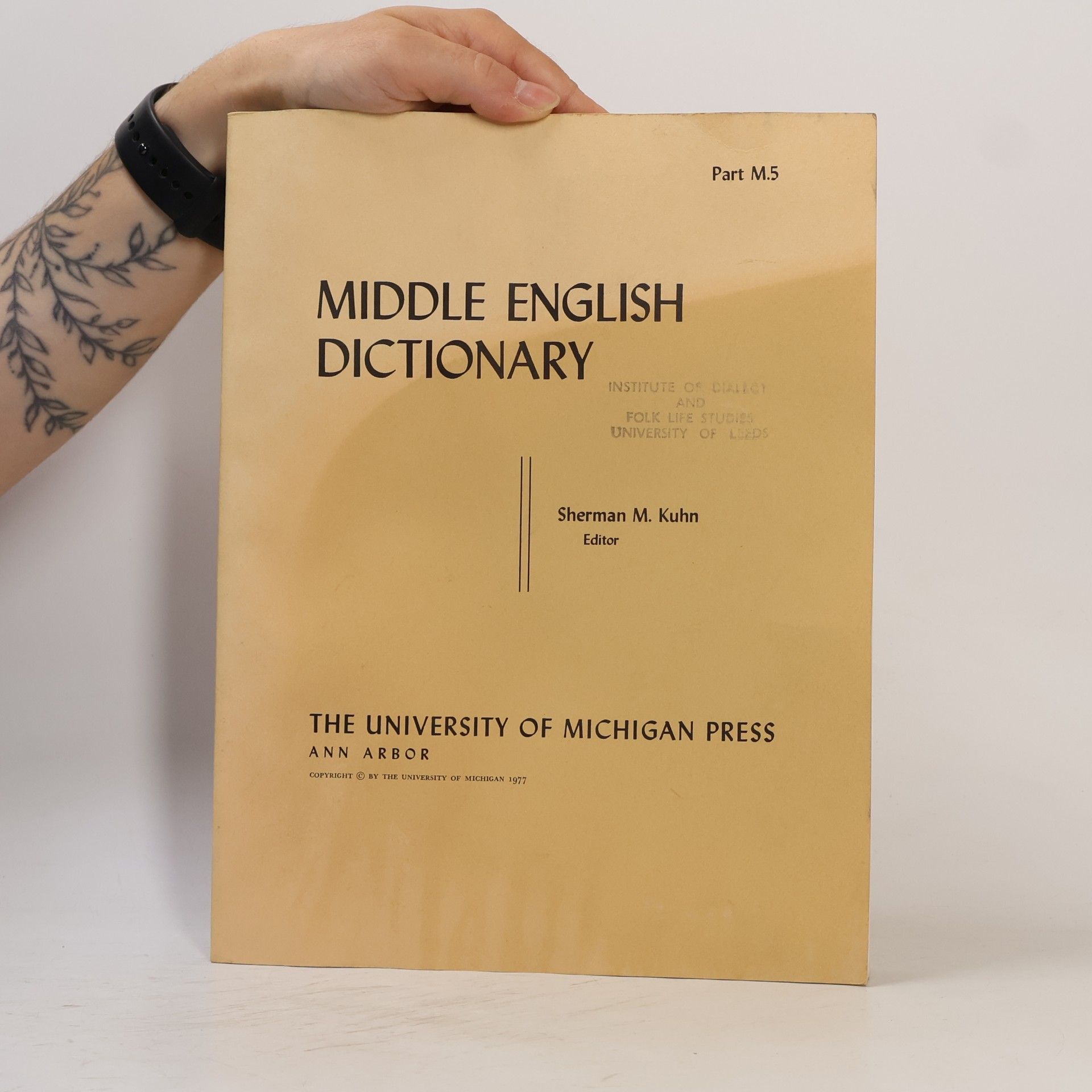 Sherman M. Kuhn Middle English Dictionary 5