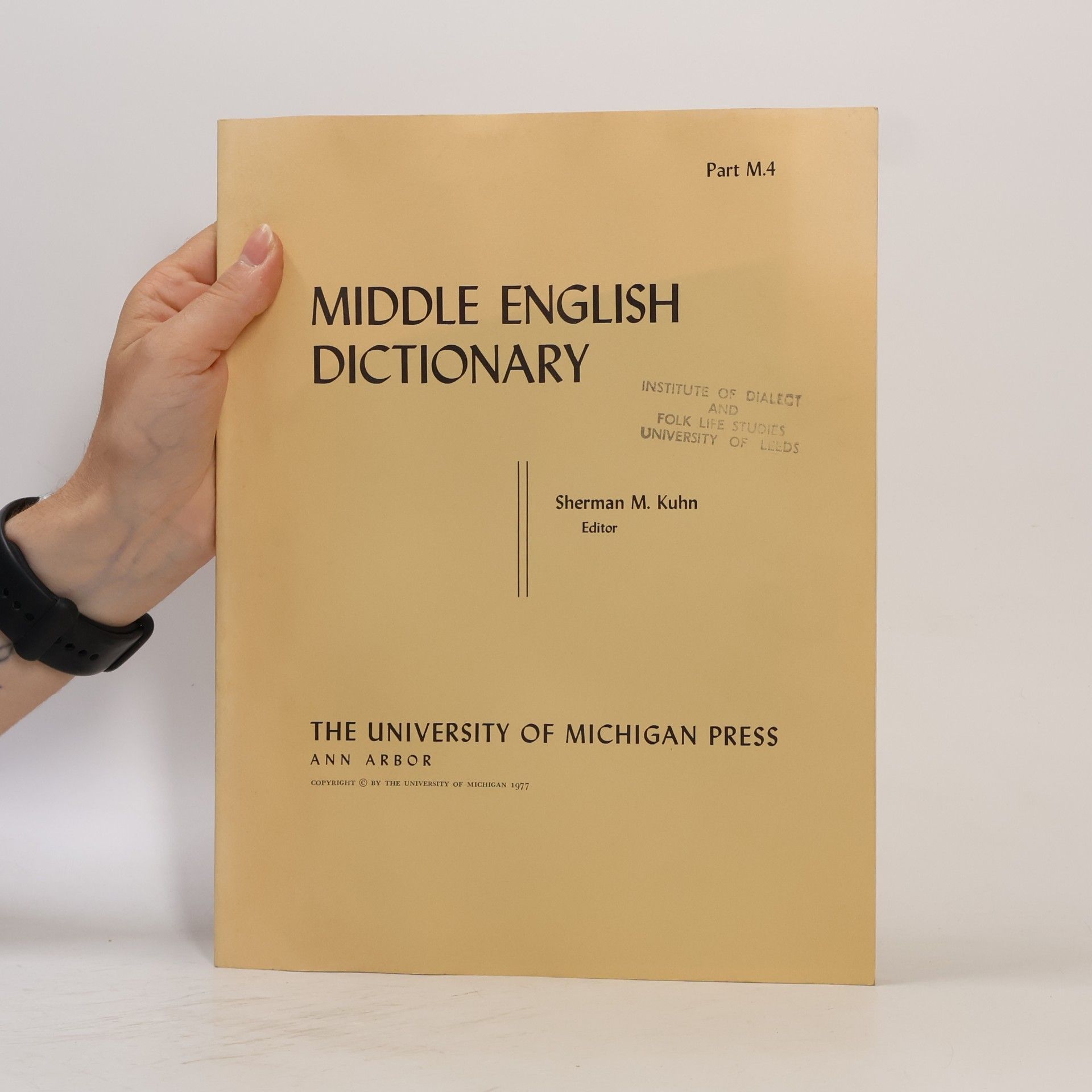 Sherman M. Kuhn Middle English Dictionary
