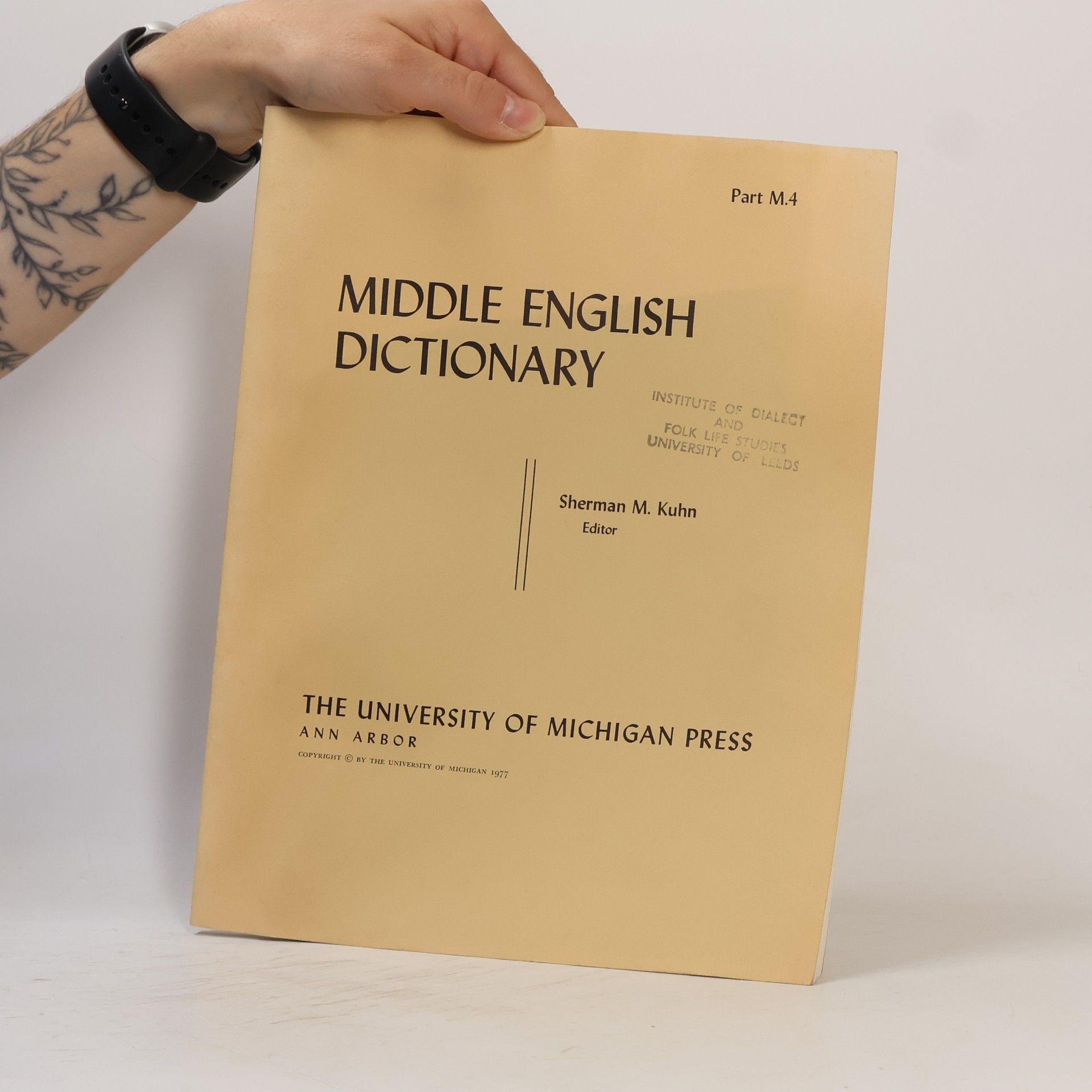 Sherman M. Kuhn Middle English Dictionary
