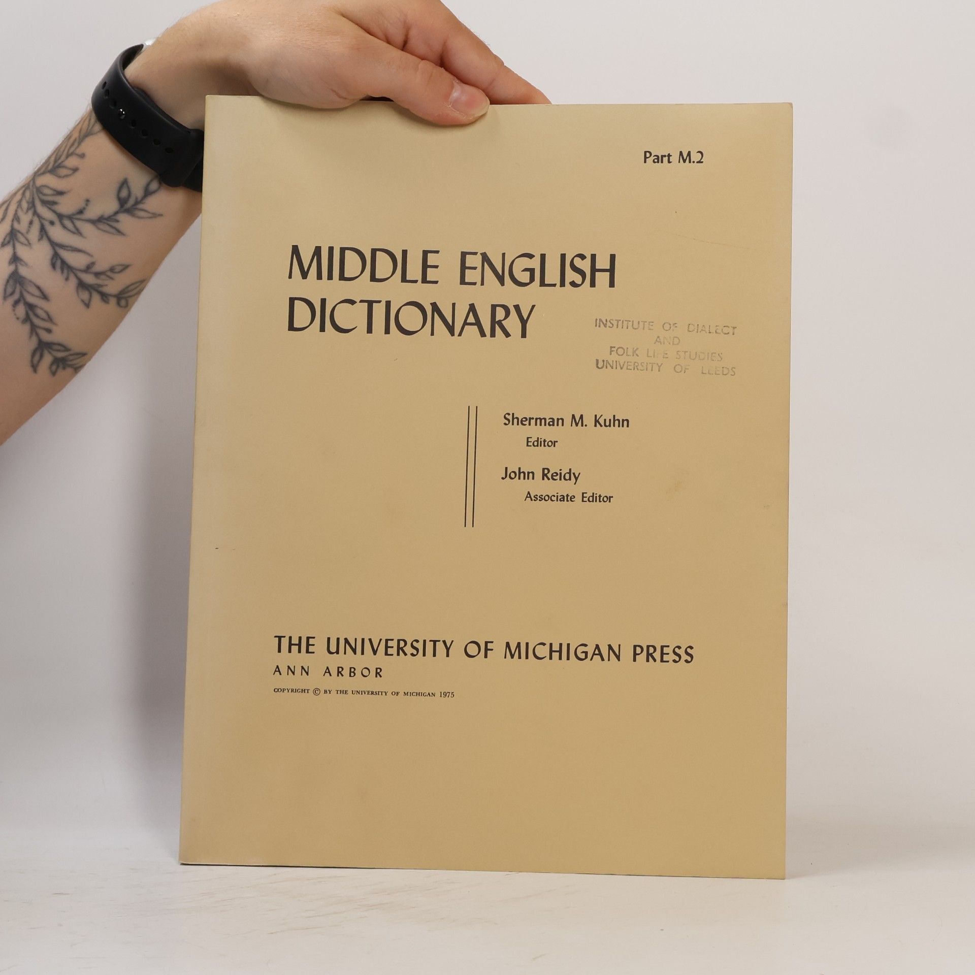 Sherman M. Kuhn  Middle English Dictionary 2