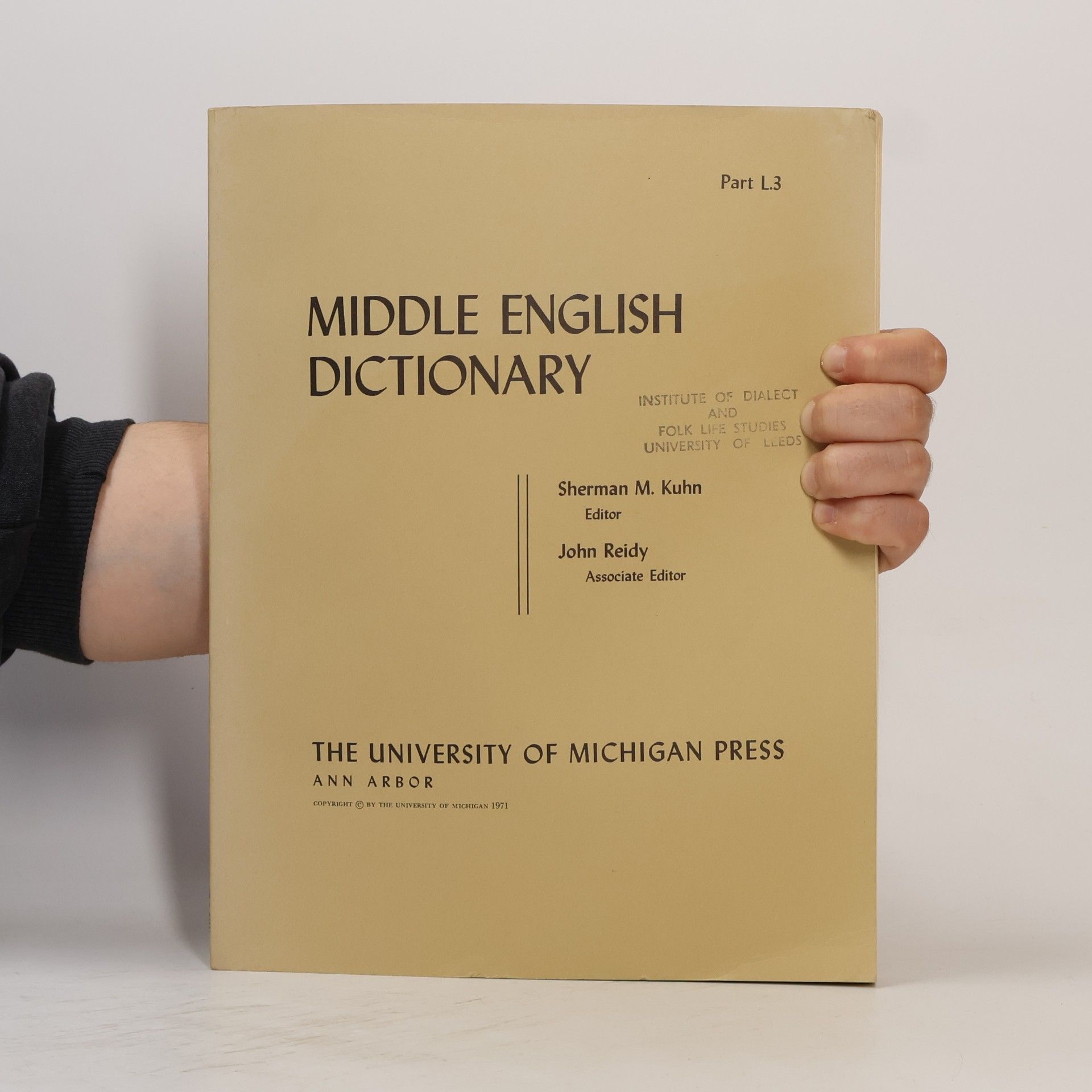 Sherman M. Kuhn Middle English Dictionary