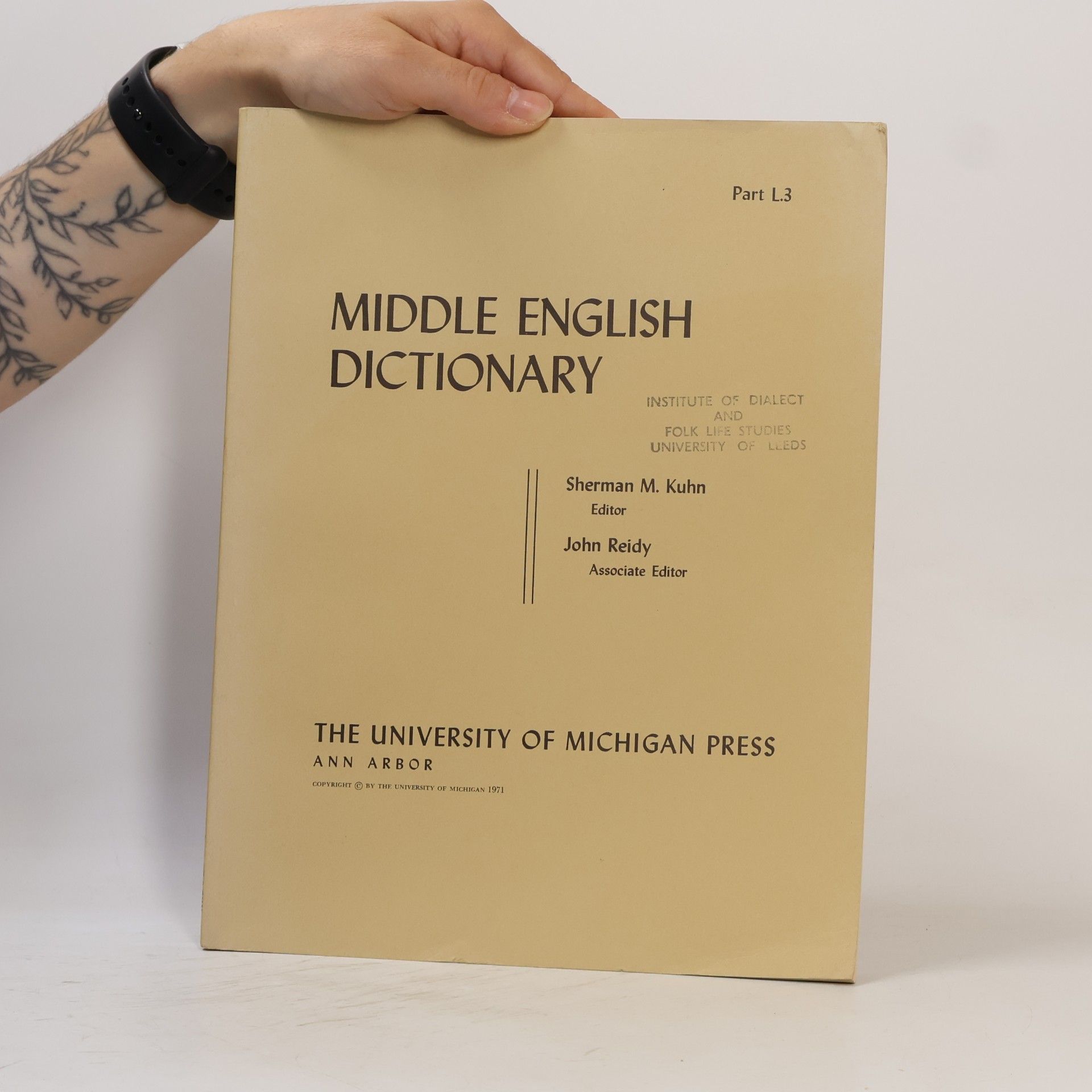 Sherman M. Kuhn Middle English Dictionary