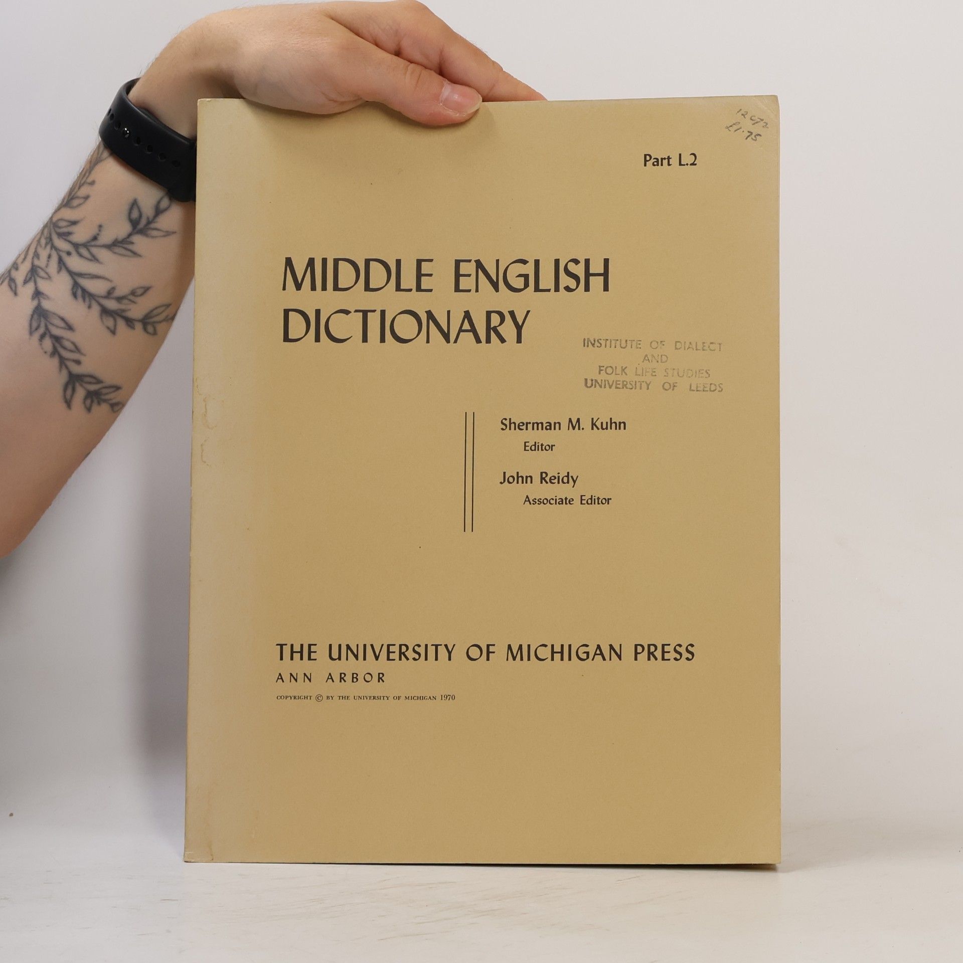 AA.VV. Middle English Dictionary Part L2