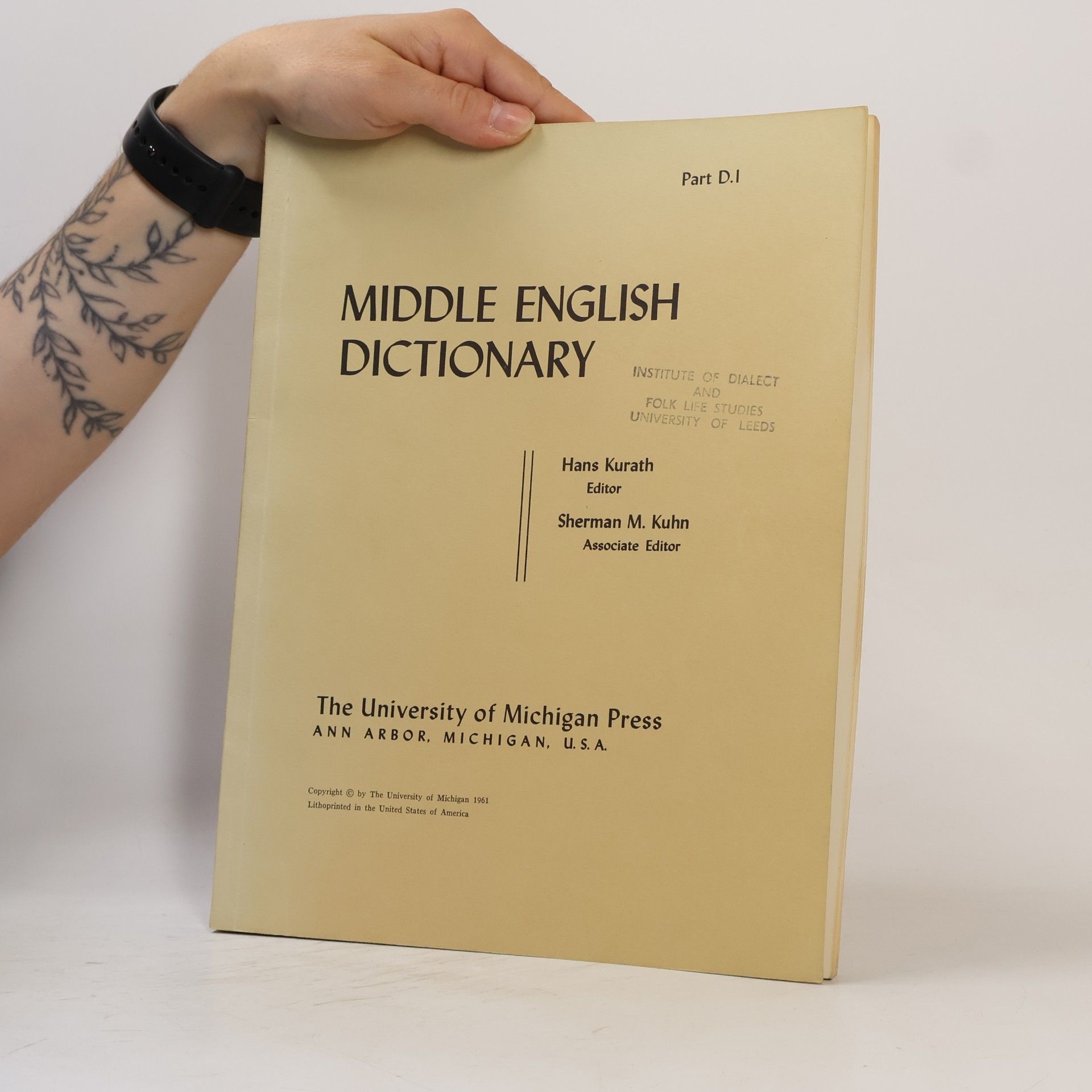 Sherman M. Kuhn Middle English Dictionary