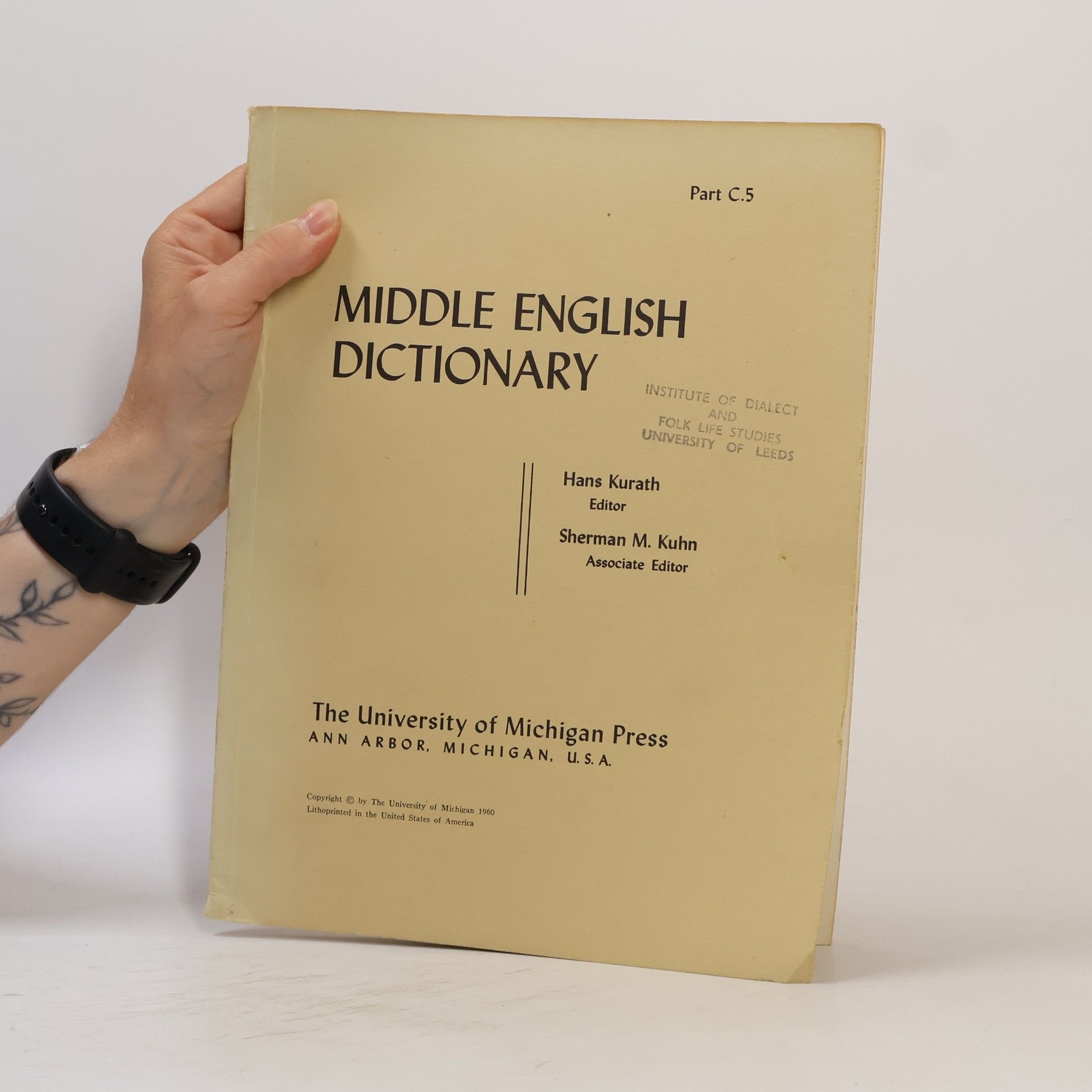Hans Kurath Middle English Dictionary