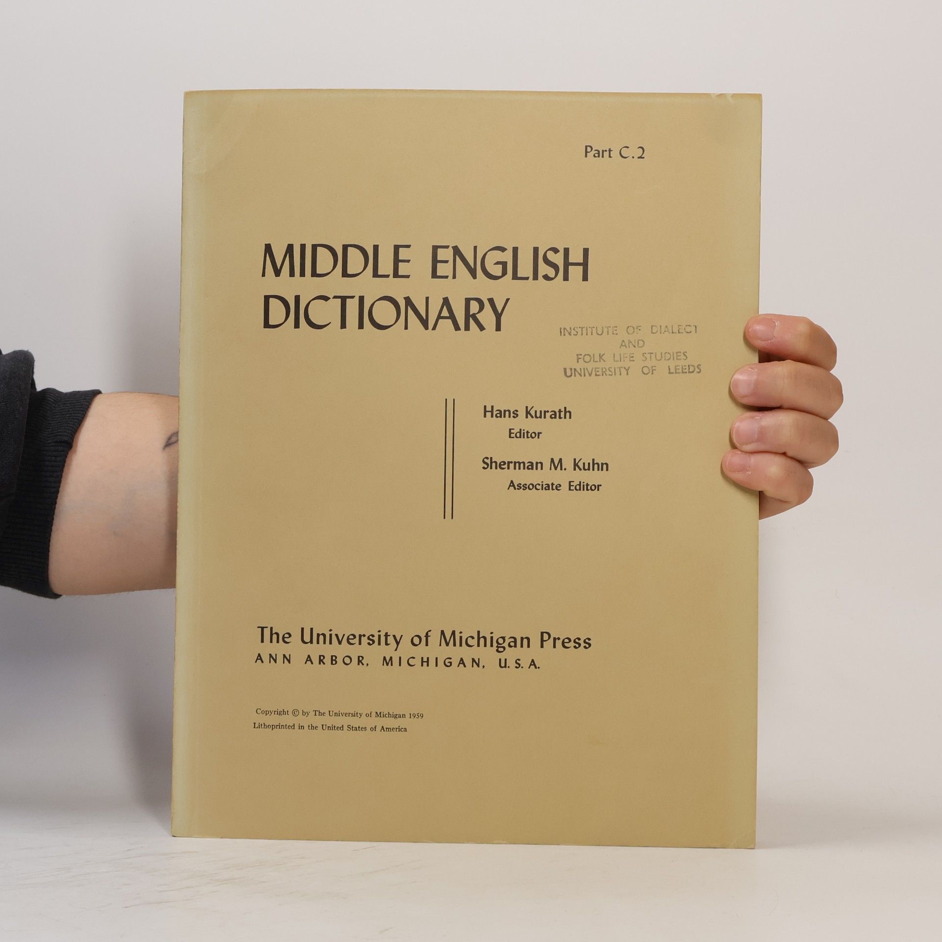 Hans Kurath Middle English Dictionary C2
