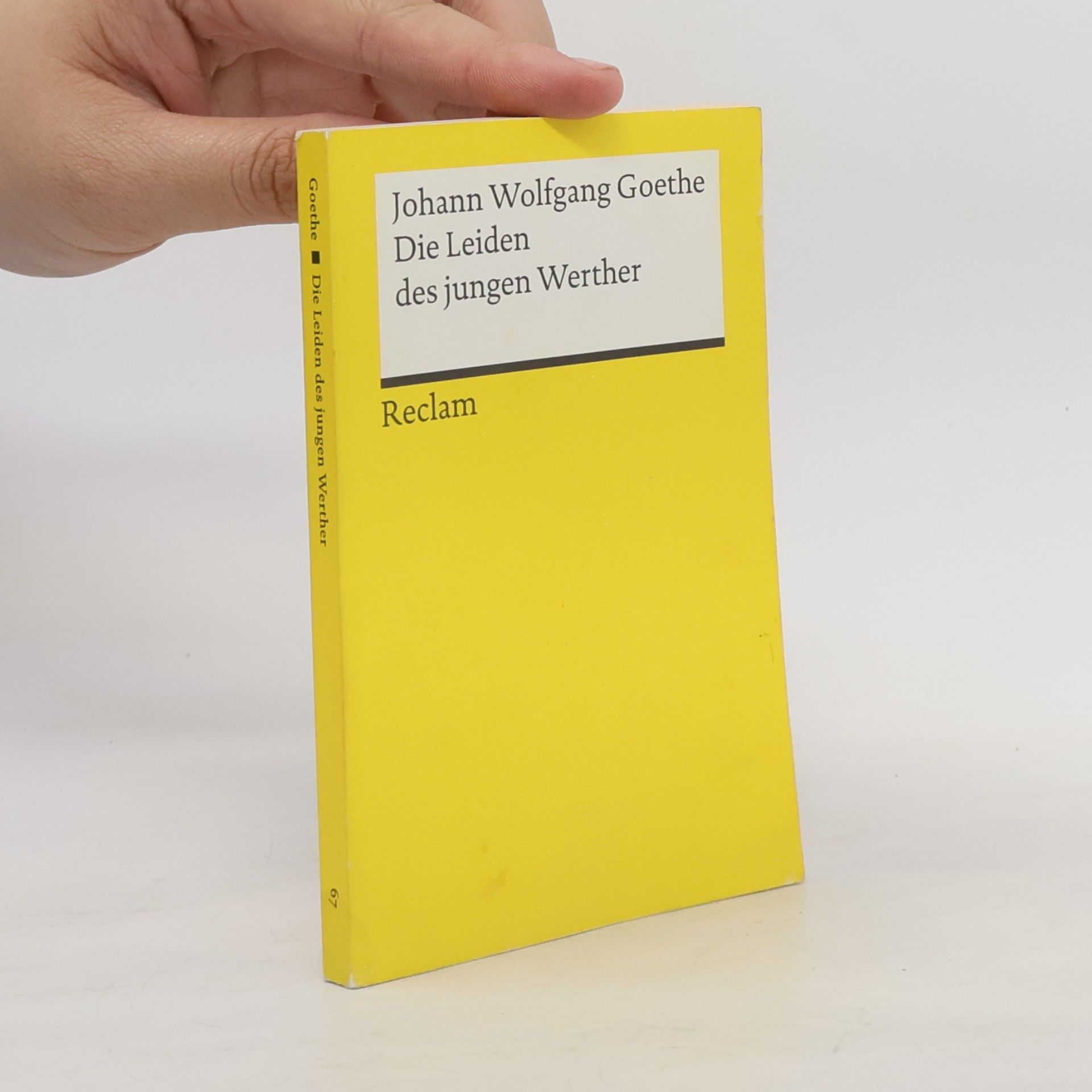 Johann Wolfgang von Goethe Die Leiden des jungen Werther