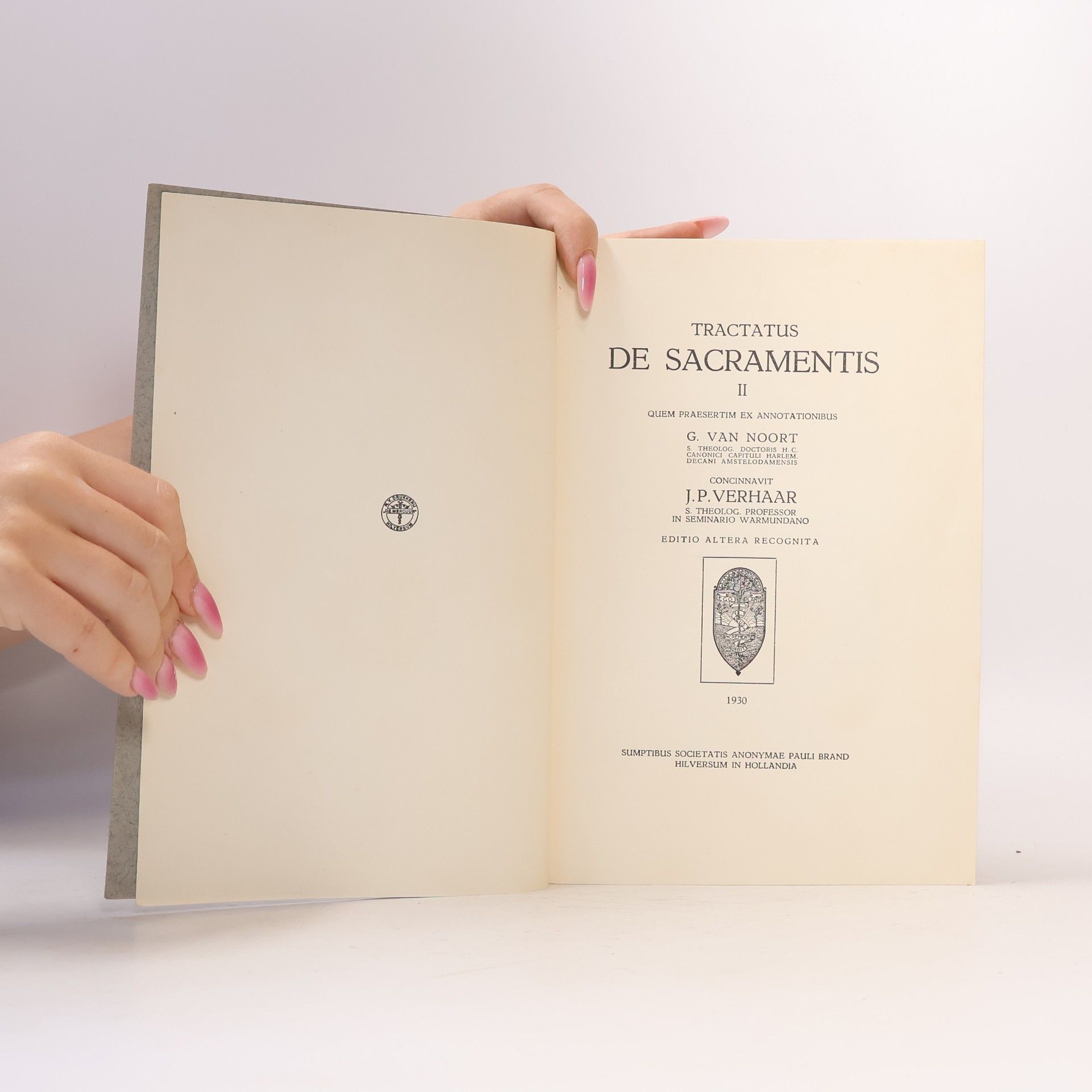 G. van Noort Tractatus de Sacramentis II.