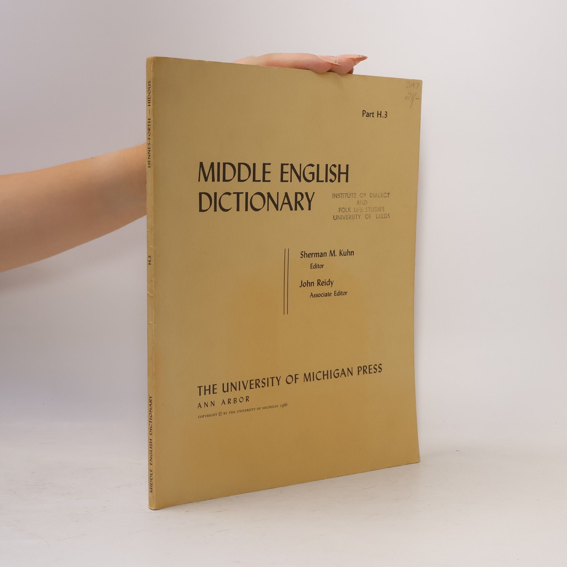 Middle English Dictionary H3
