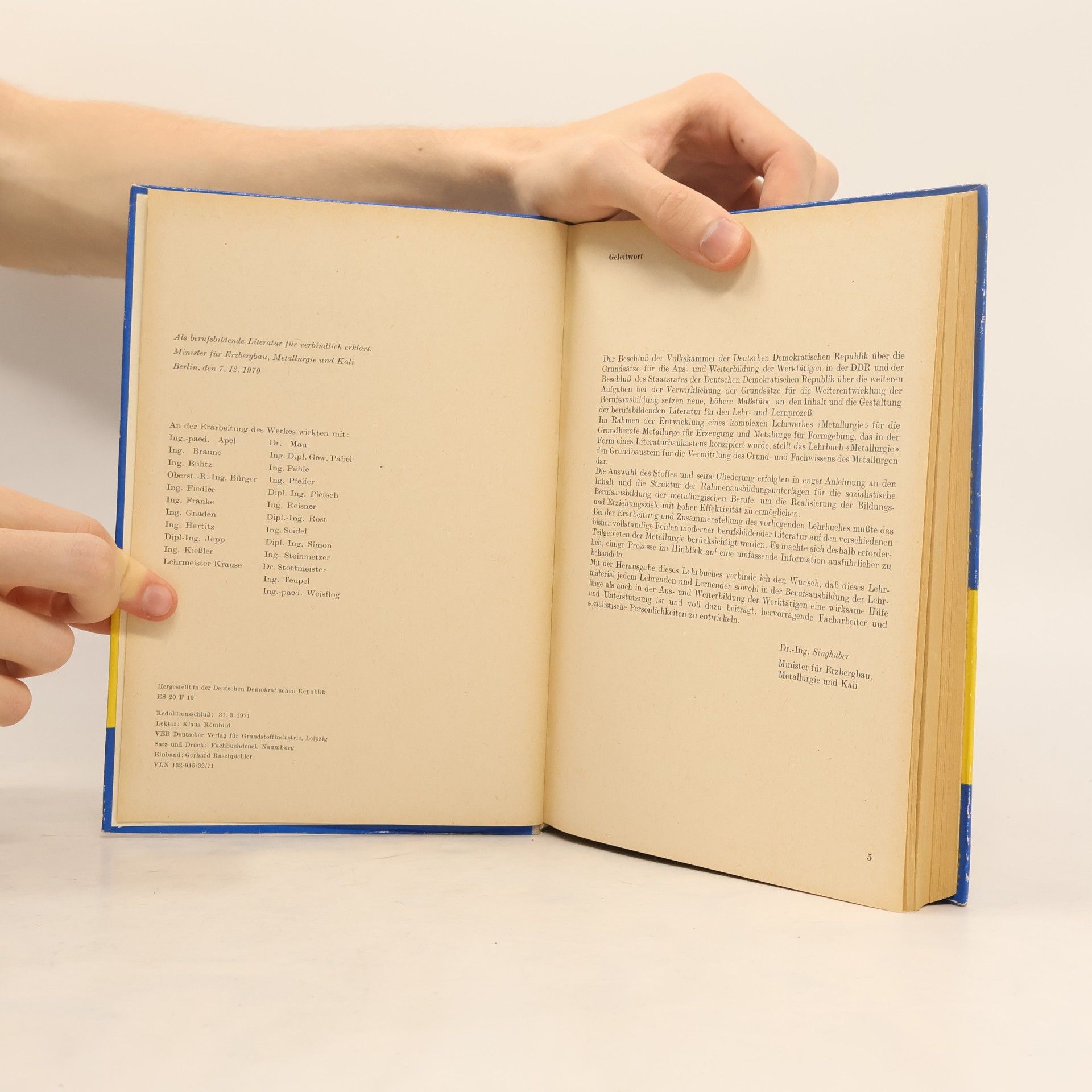 Otto Buhtz Lehrbuch Metallurgie