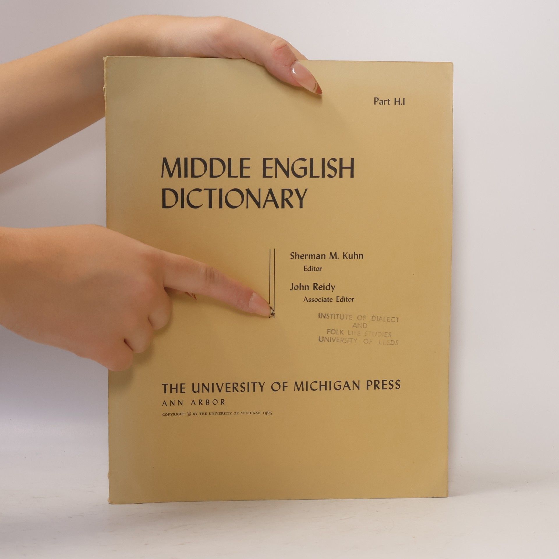 Sherman M. Kuhn Middle English Dictionary