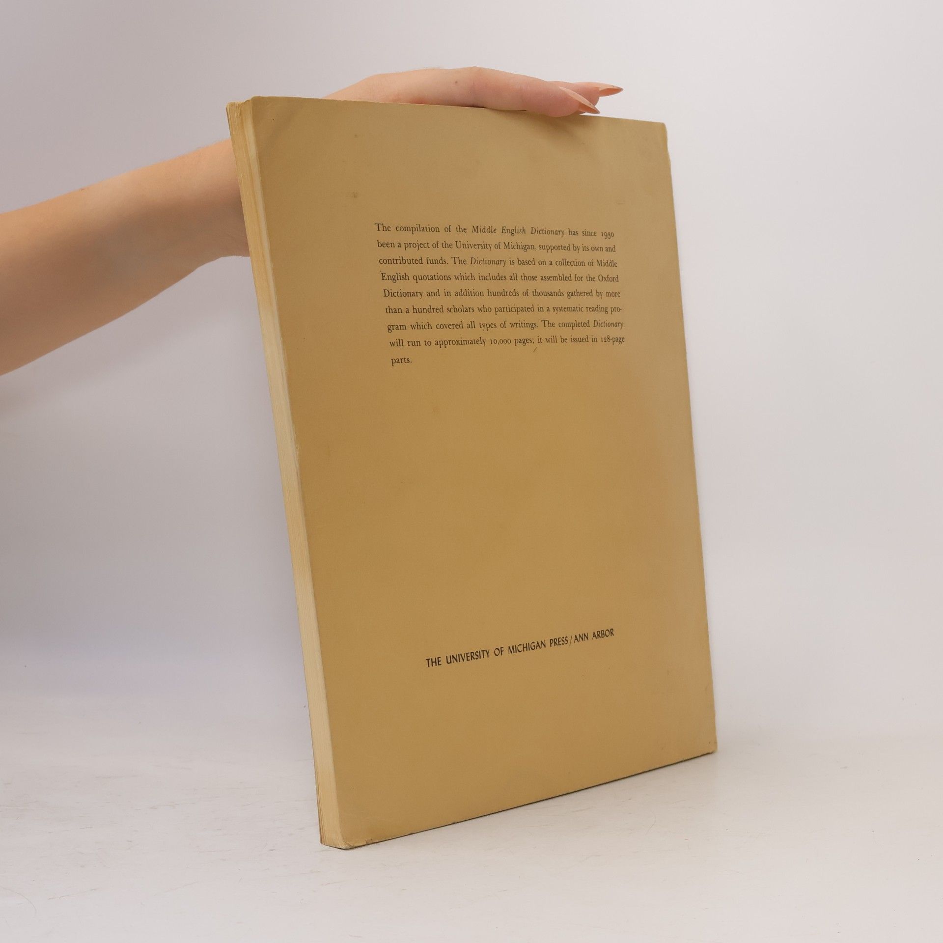 Sherman M. Kuhn Middle English Dictionary