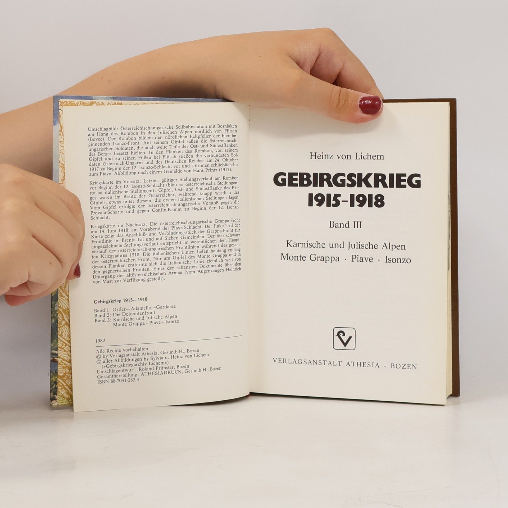 Heinz von Lichem Gebirgskrieg 1915-1918. Band 3