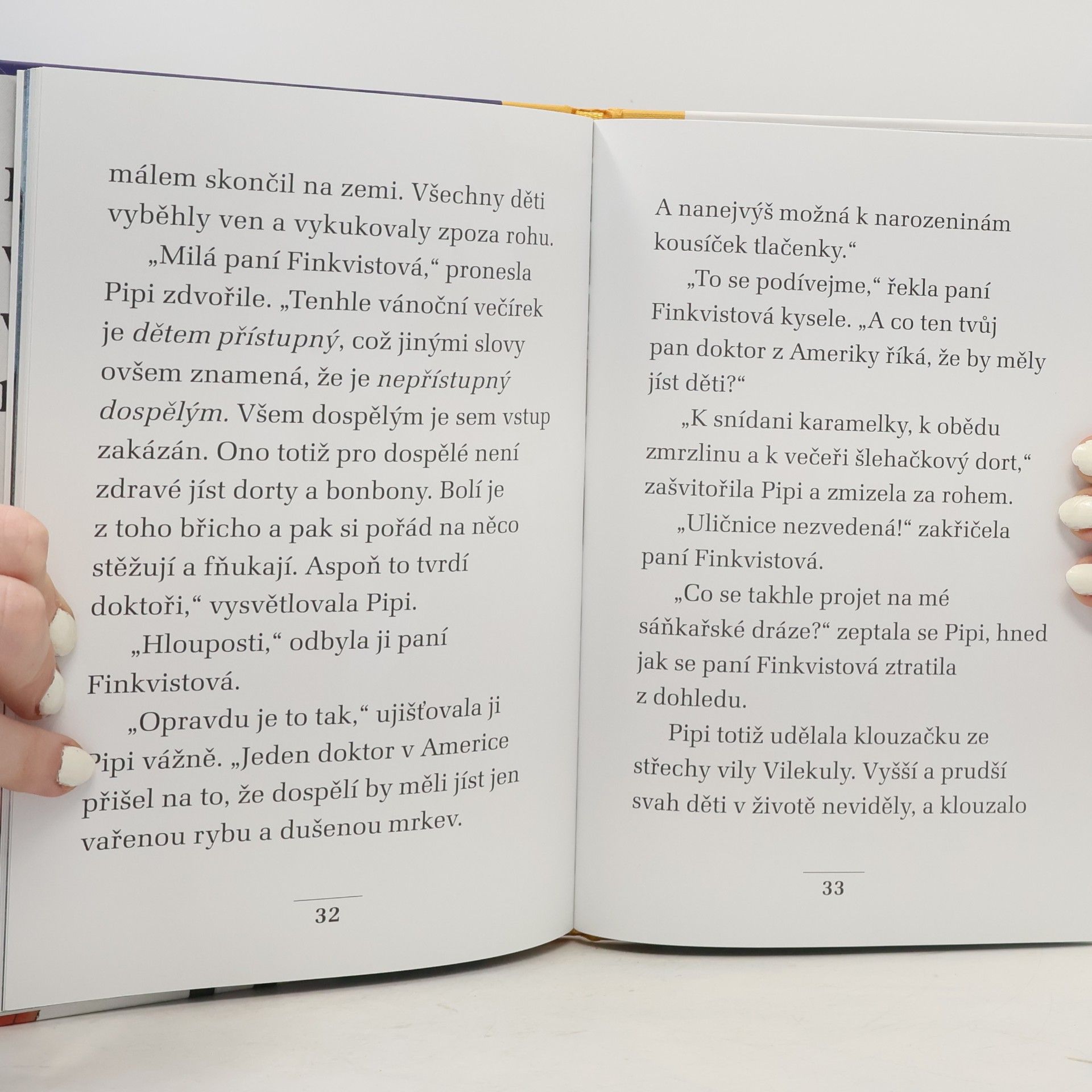 Astrid Lindgren Vánoční večírek Pipi Dlouhé punčochy