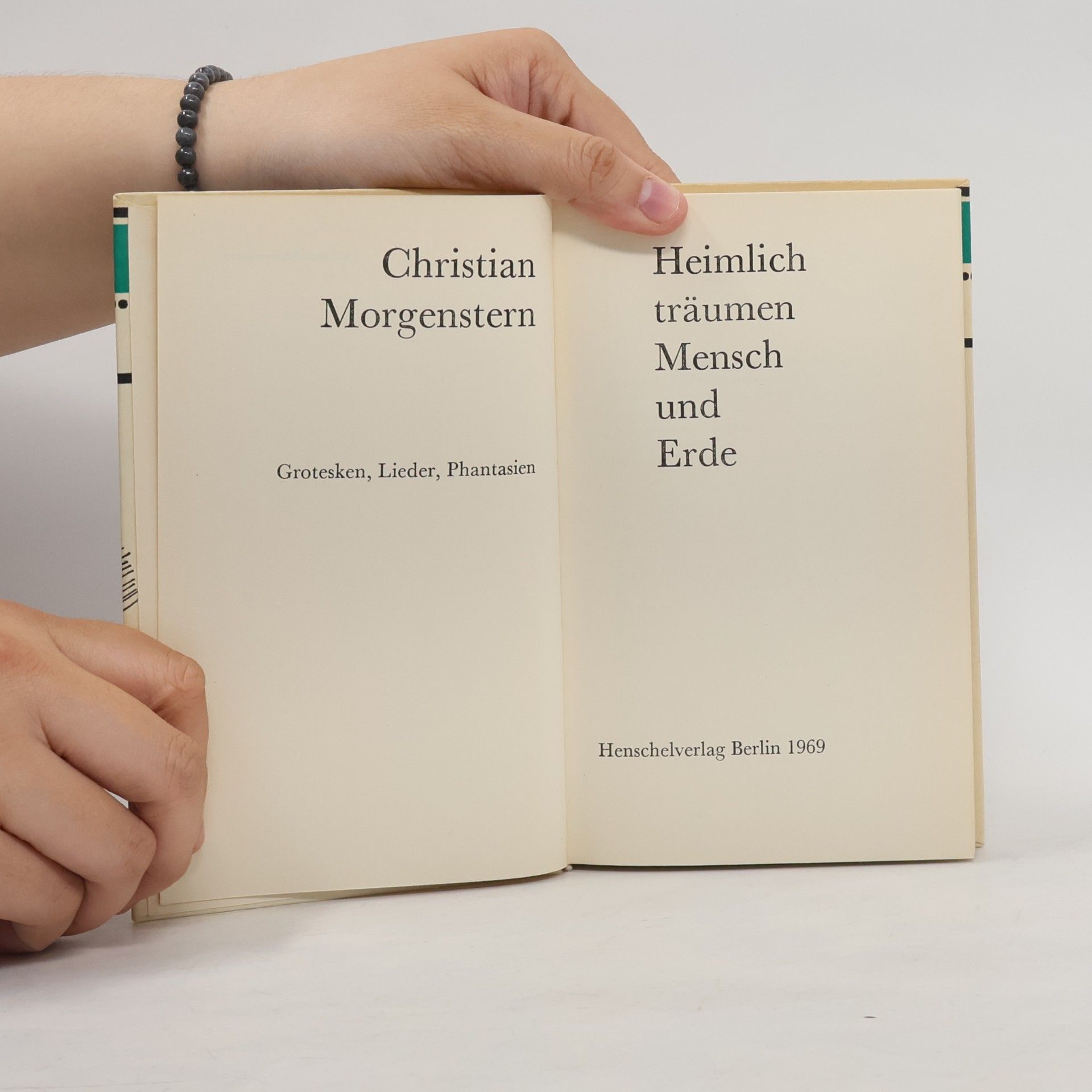 Christian Morgenstern Heimlich träumen Mensch und Erde
