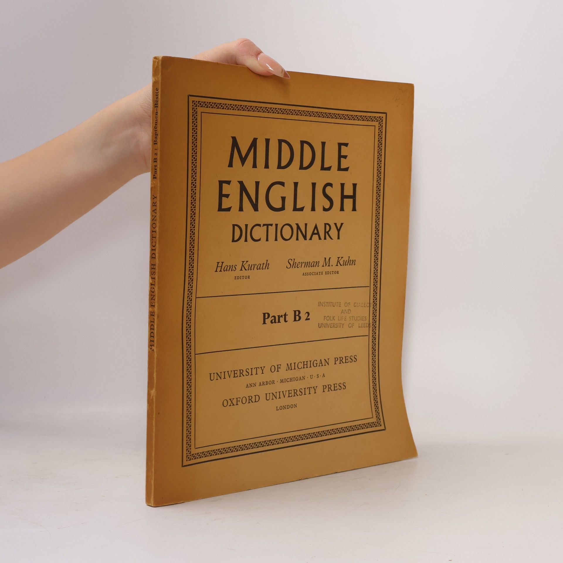 Middle English Dictionary