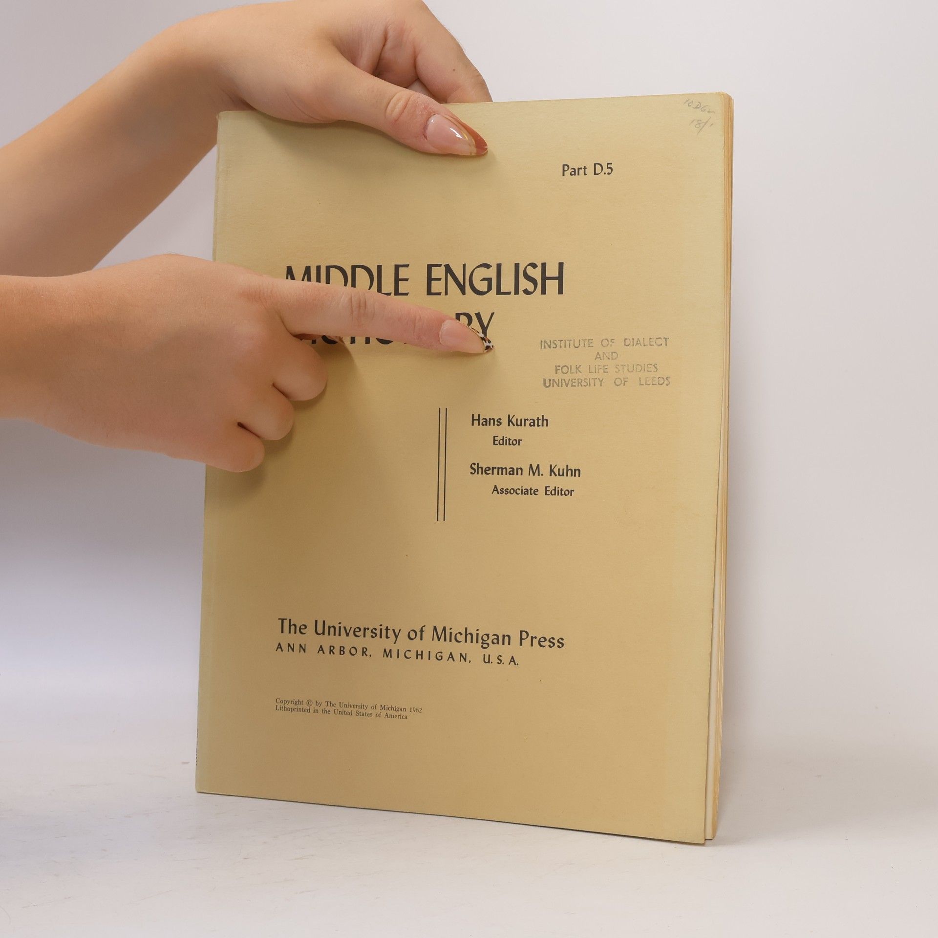 Hans Kurath Middle English Dictionary D5