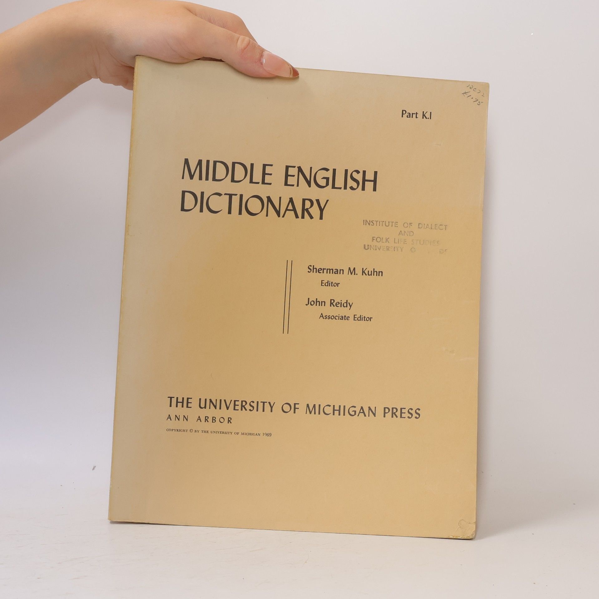 Hans Kurath Middle English Dictionary