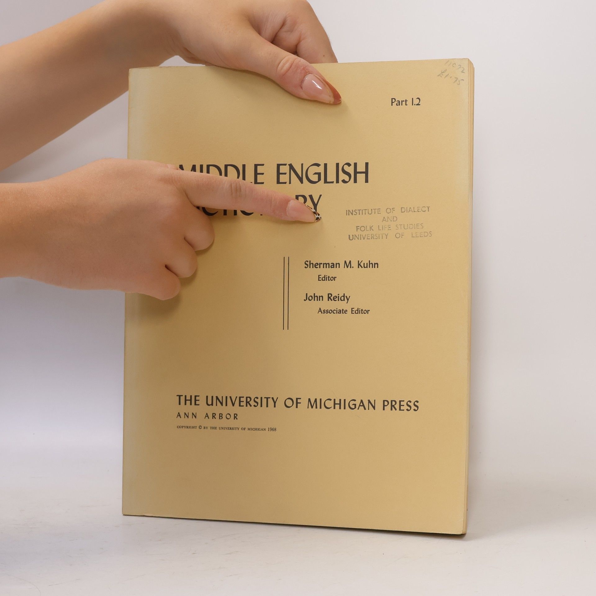 Sherman M. Kuhn Middle English Dictionary