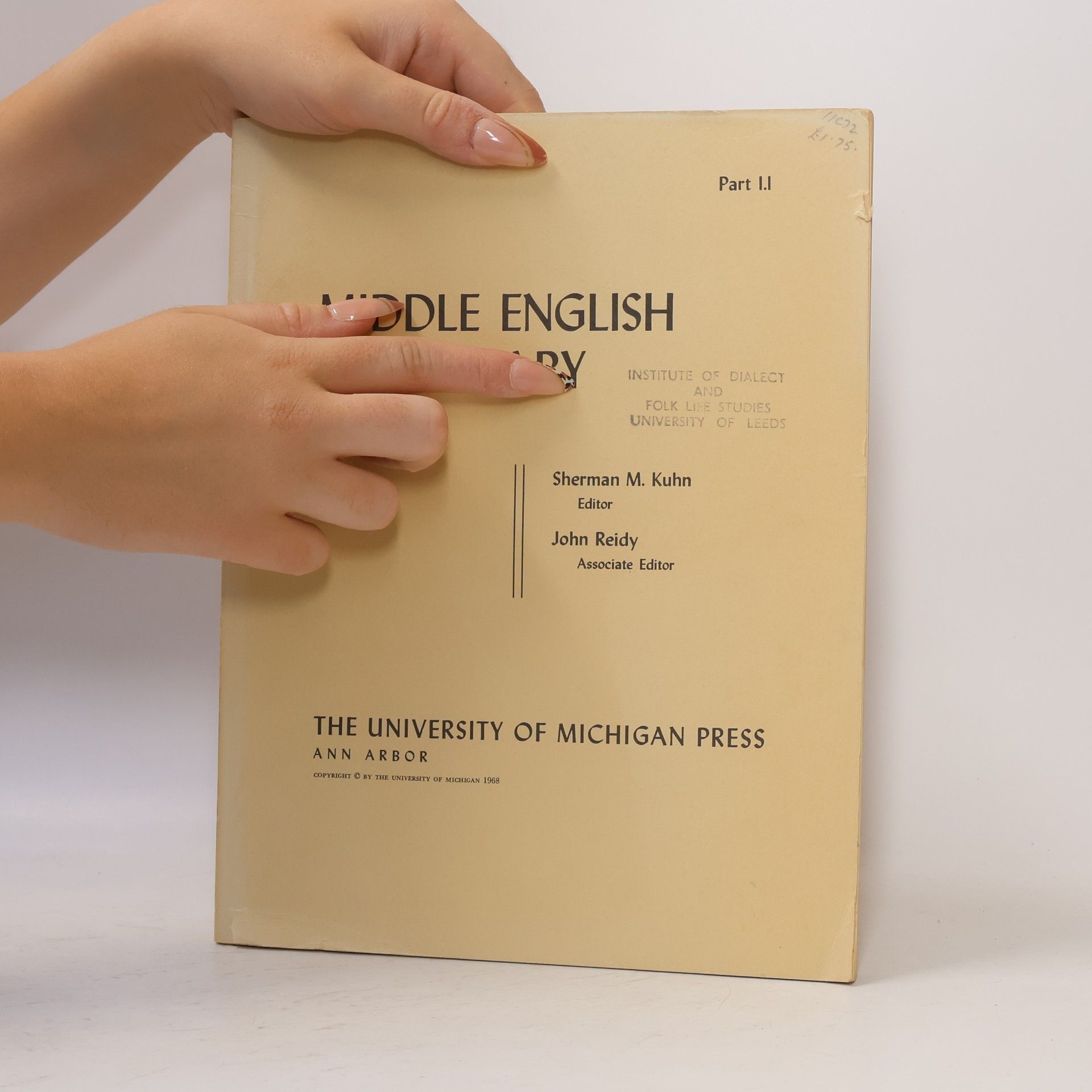 Sherman M. Kuhn Middle English Dictionary