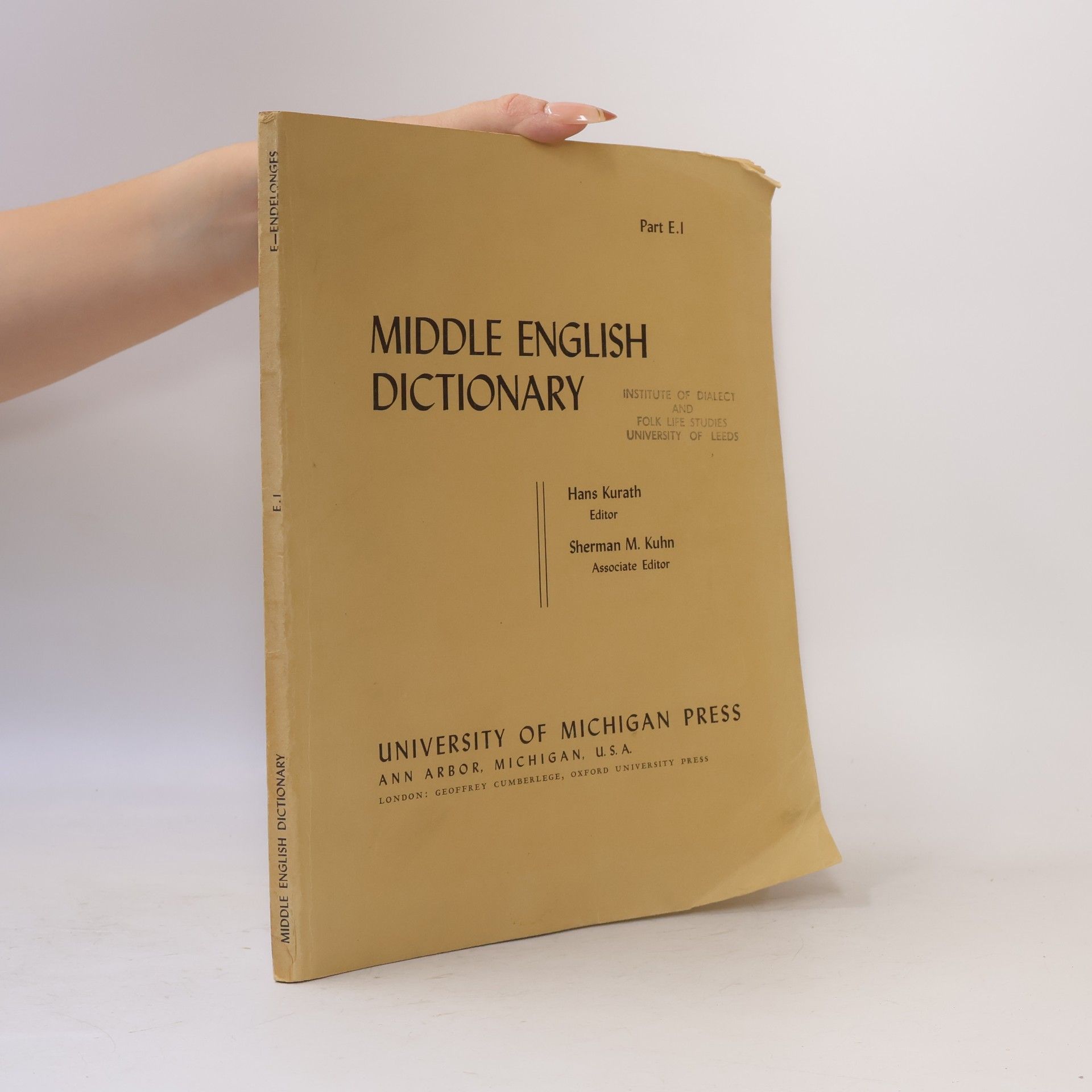 Middle English Dictionary E.1