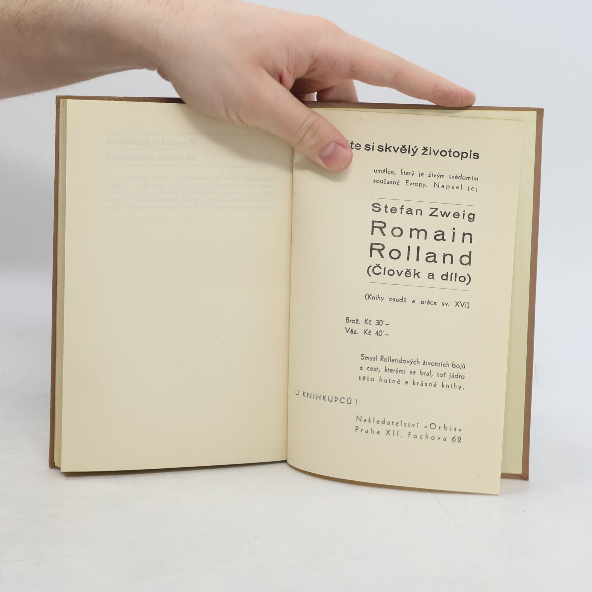 Stefan Zweig Romain Rolland. Člověk a dílo