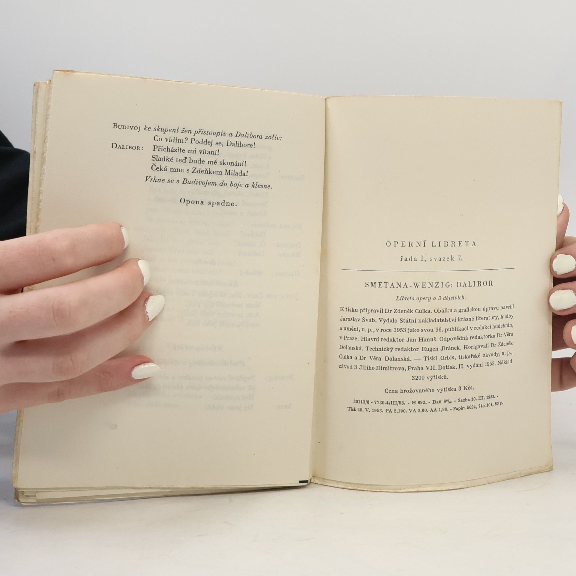 Bedřich Smetana Operní libreta. Dalibor