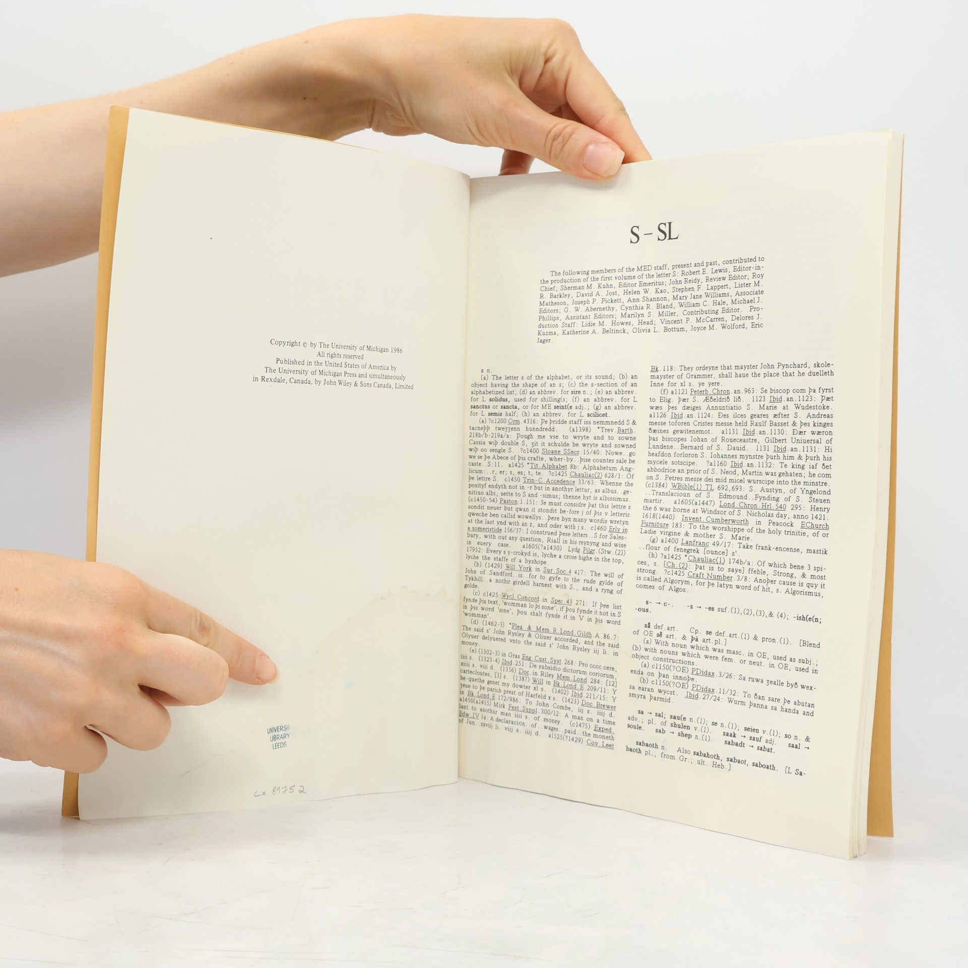 AA.VV. Middle English Dictionary