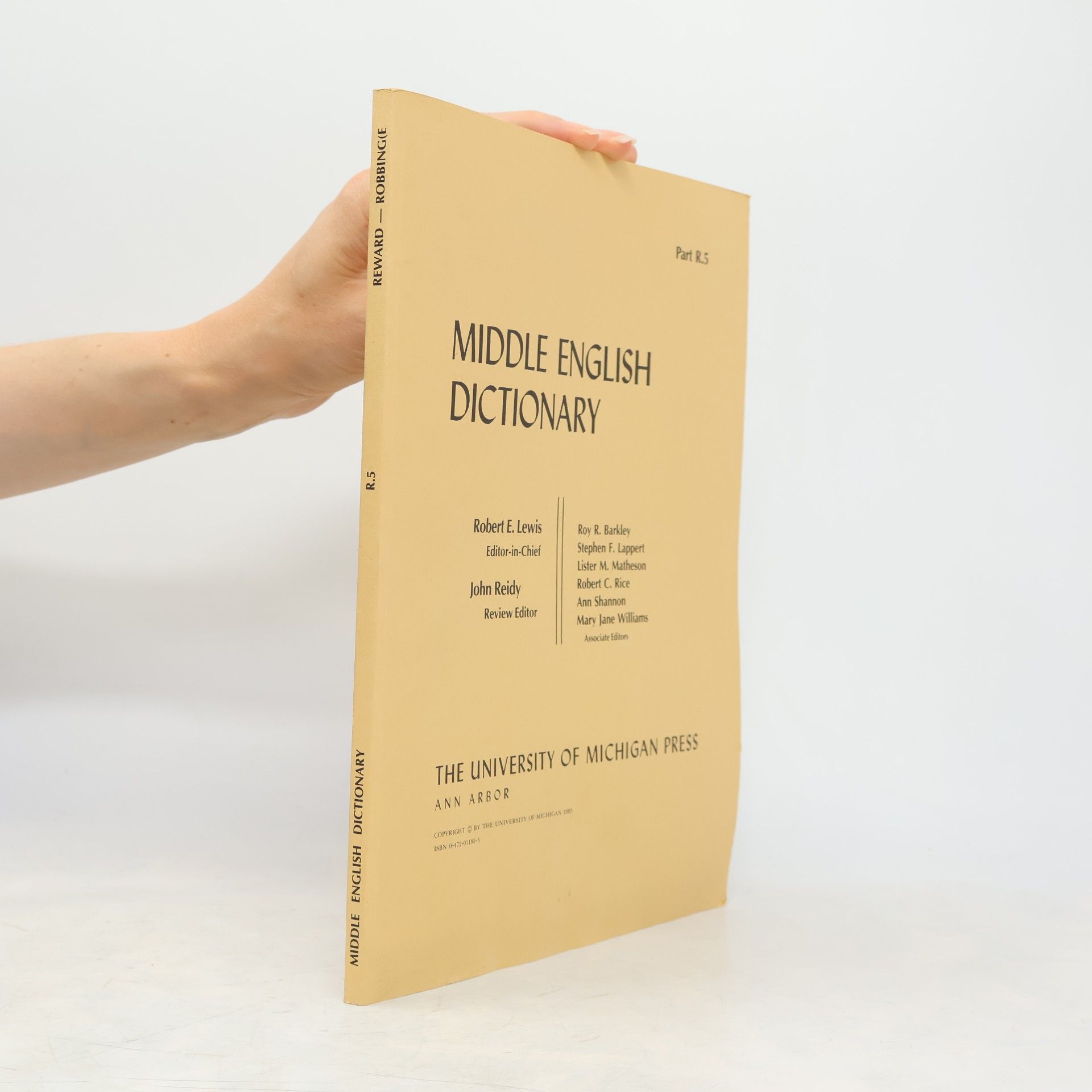 Mary Jane Williams Middle English Dictionary