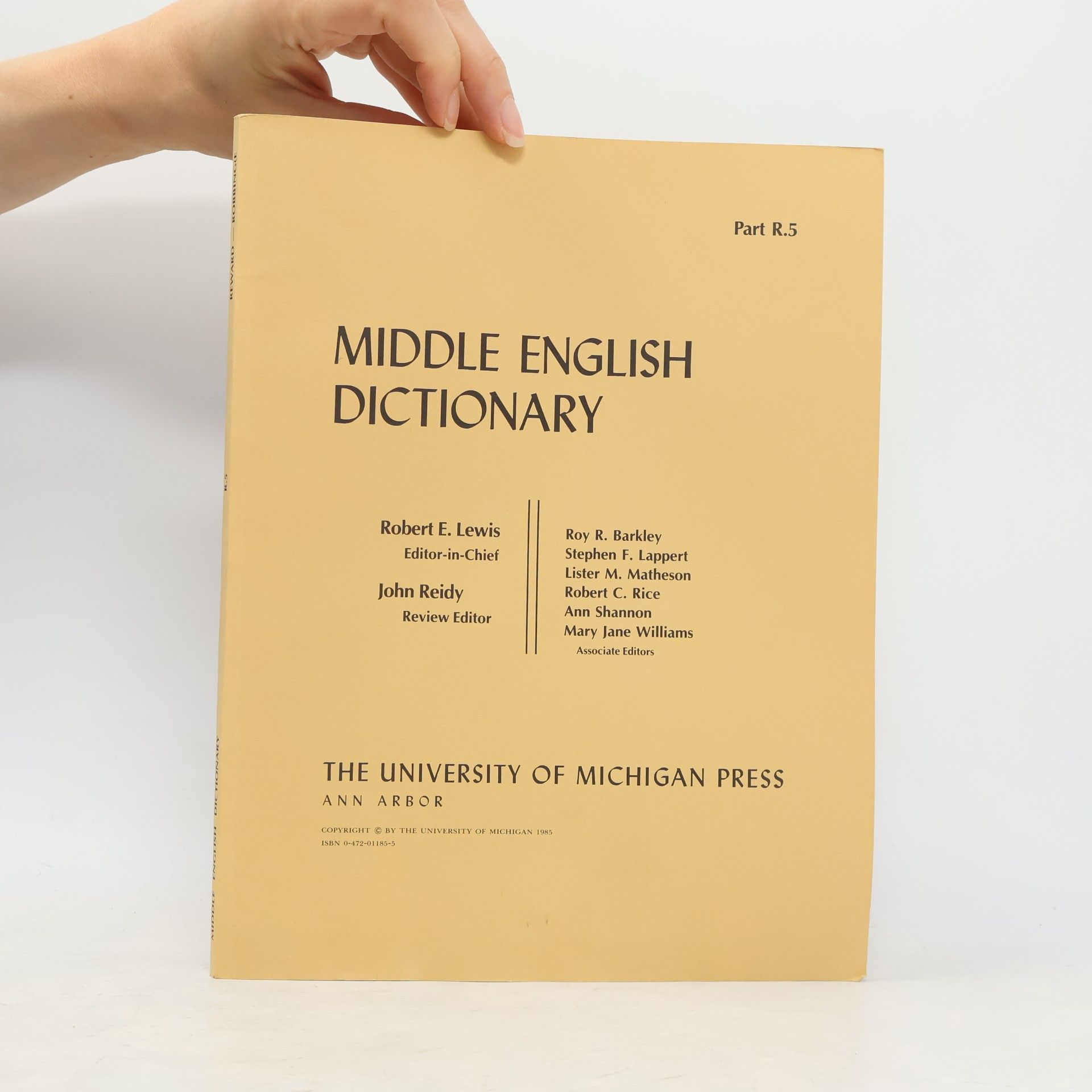 Robert E. Lewis Middle English Dictionary