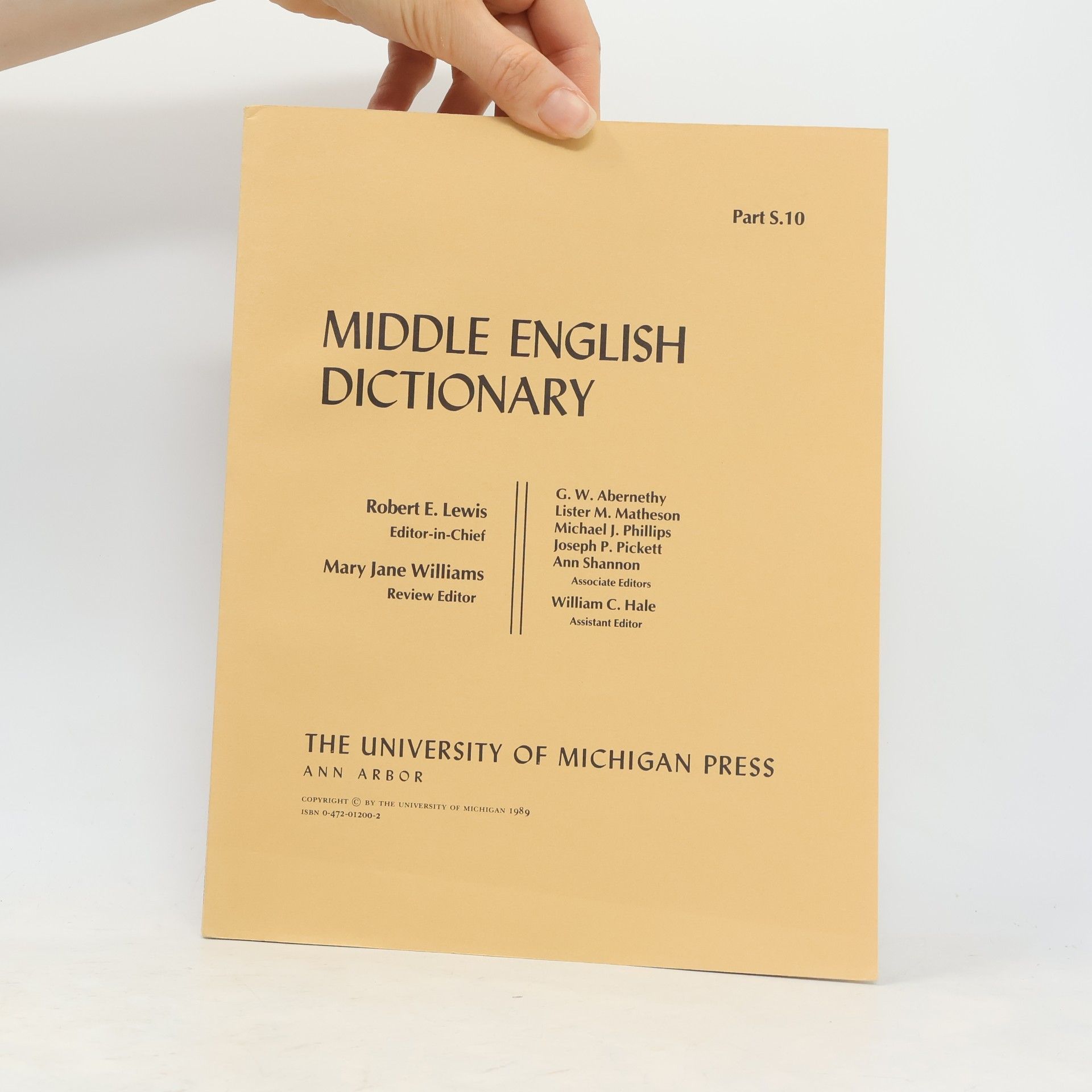 Robert E. Lewis Middle English Dictionary